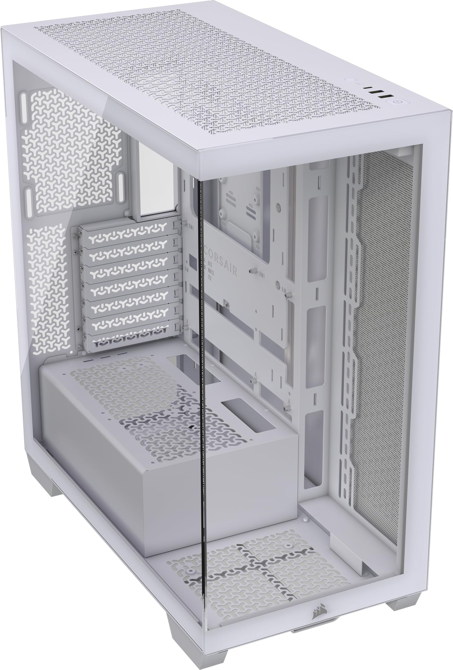corsair-3500x-mid-tower-atx-pc-case-with-panoramic-tempered-glass-reverse-connec image 8