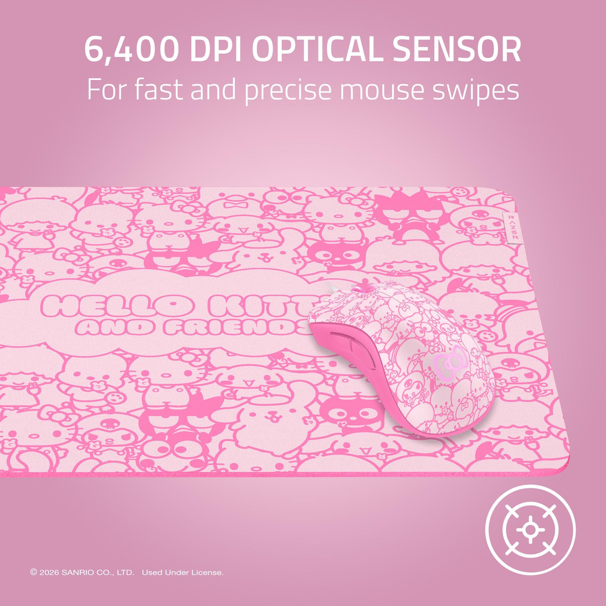 razer-deathadder-essential-gaming-mouse-hello-kitty-and-friends-edition-6400-dpi image 3