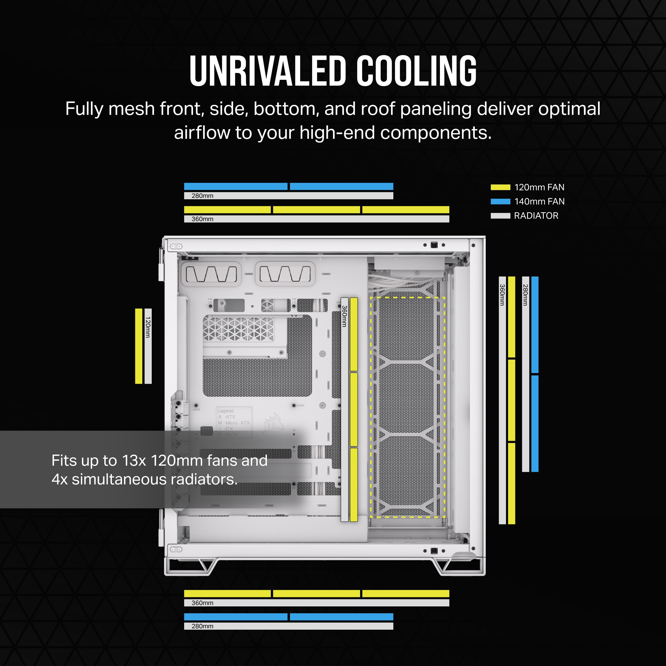 corsair-6500d-airflow-mid-tower-atx-dual-chamber-pc-case-tempered-glass-white image 7