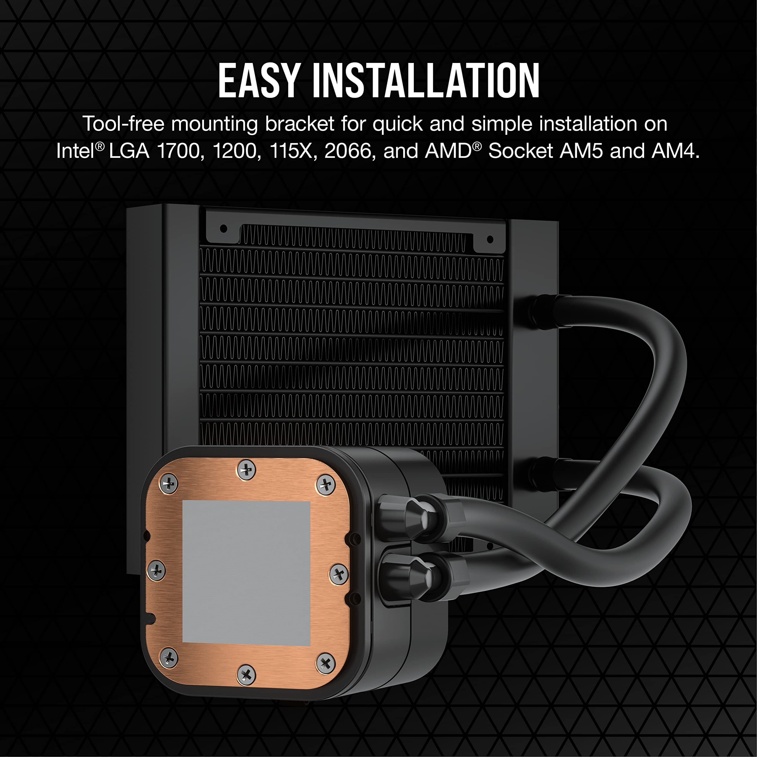 corsair-h60x-rgb-elite-liquid-cpu-cooler-120mm-radiator-sp120-rgb-elite-pwm-fan- image 3