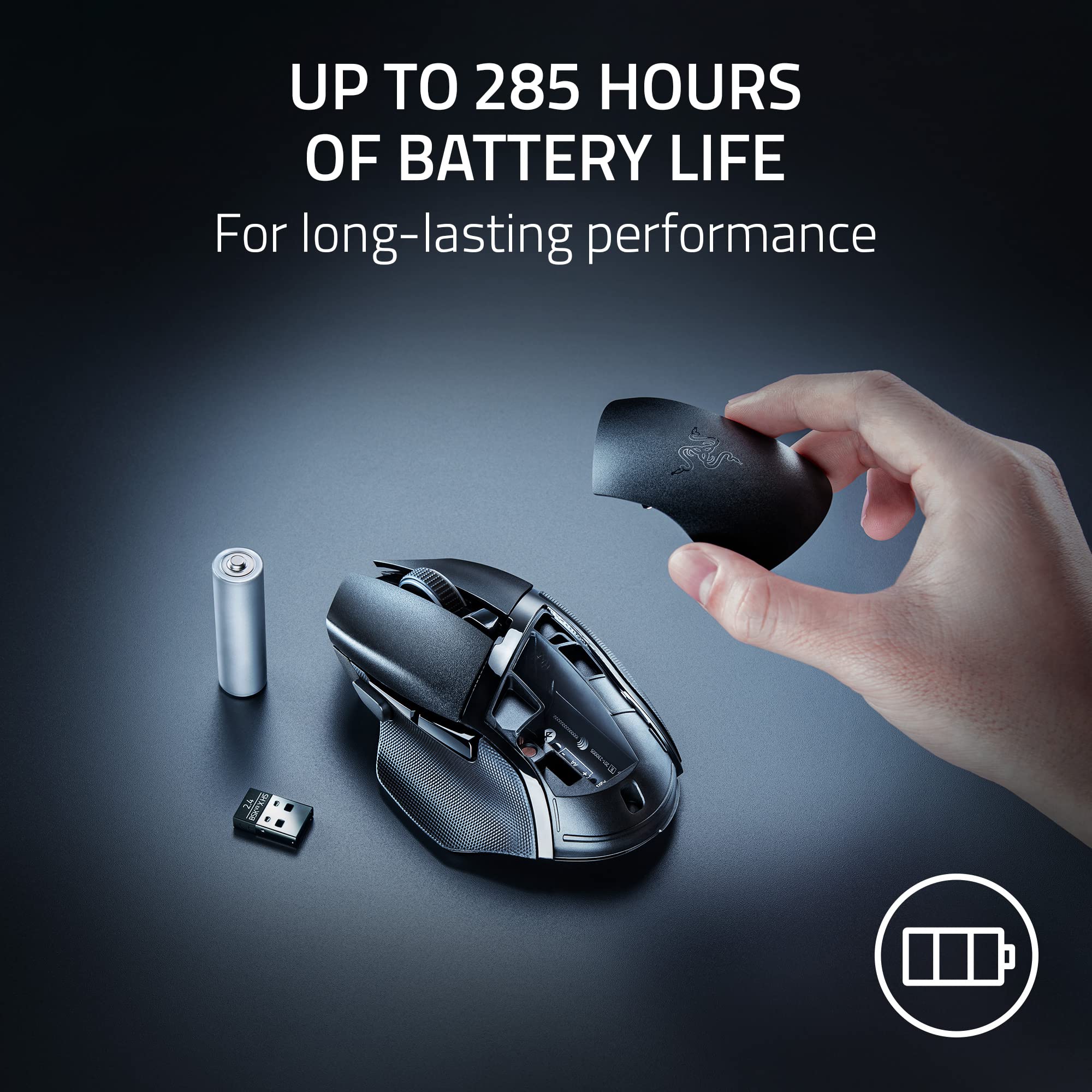 razer-basilisk-v3-x-hyperspeed-wireless-gaming-mouse-18k-dpi-9-programmable-cont image 4