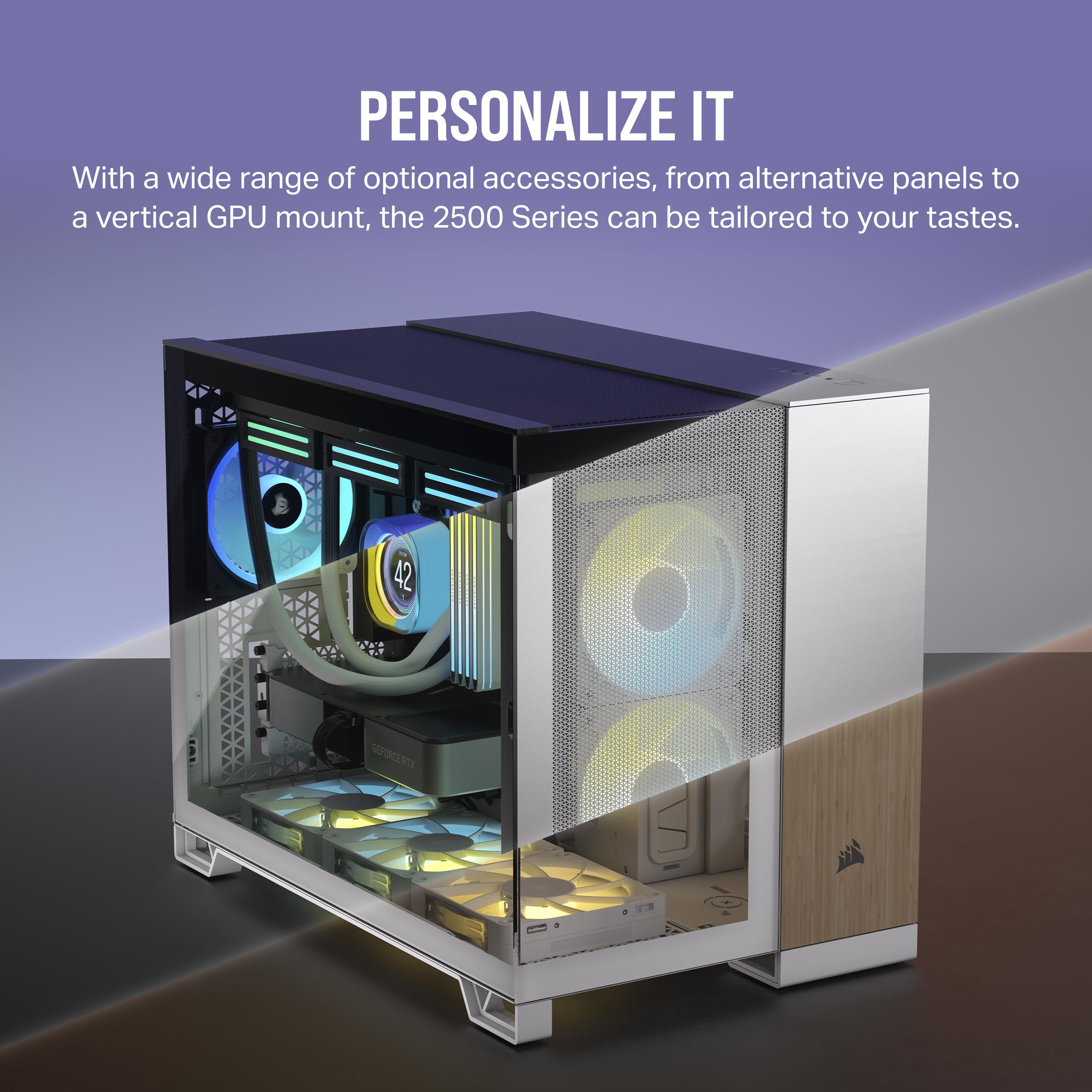 corsair-2500x-tempered-glass-matx-pc-case-black-dual-chamber-reverse-connection- image 7