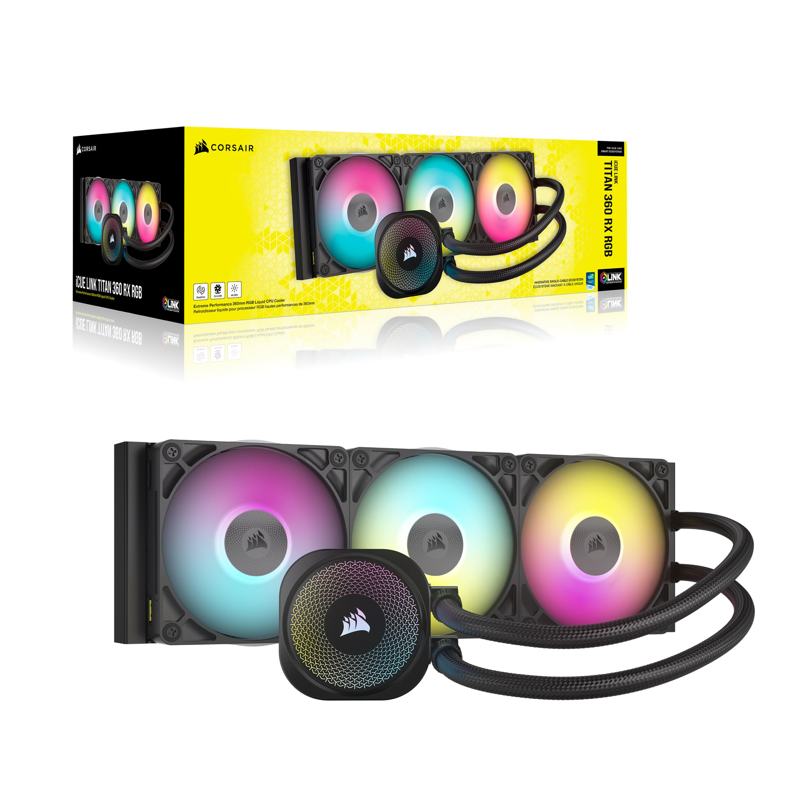 corsair-icue-link-titan-360-rx-rgb-liquid-cpu-cooler-360mm-aio-low-noise-intel-l image 7