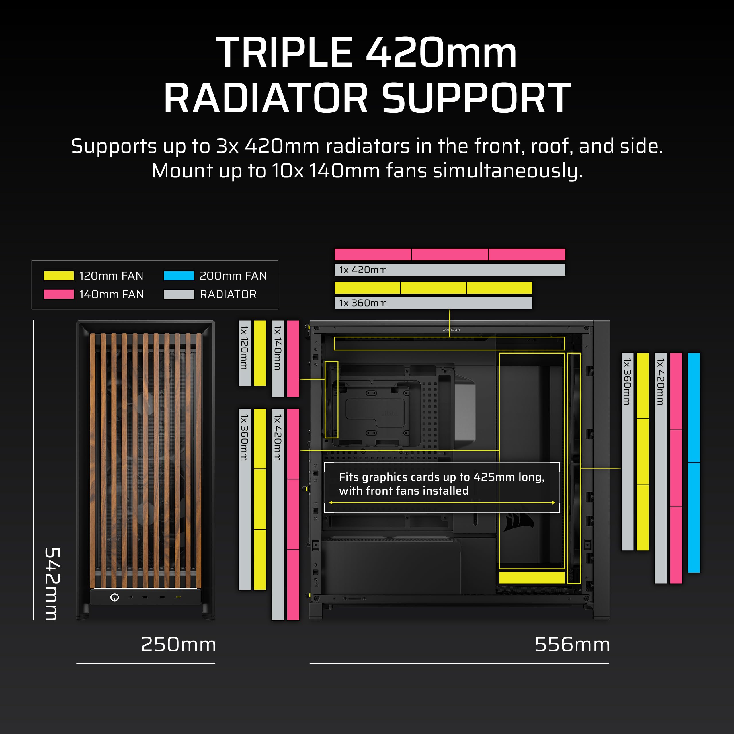 corsair-frame-5000d-wood-rs-mid-tower-atx-pc-case-solid-wood-airflow-panel-3-fan image 8