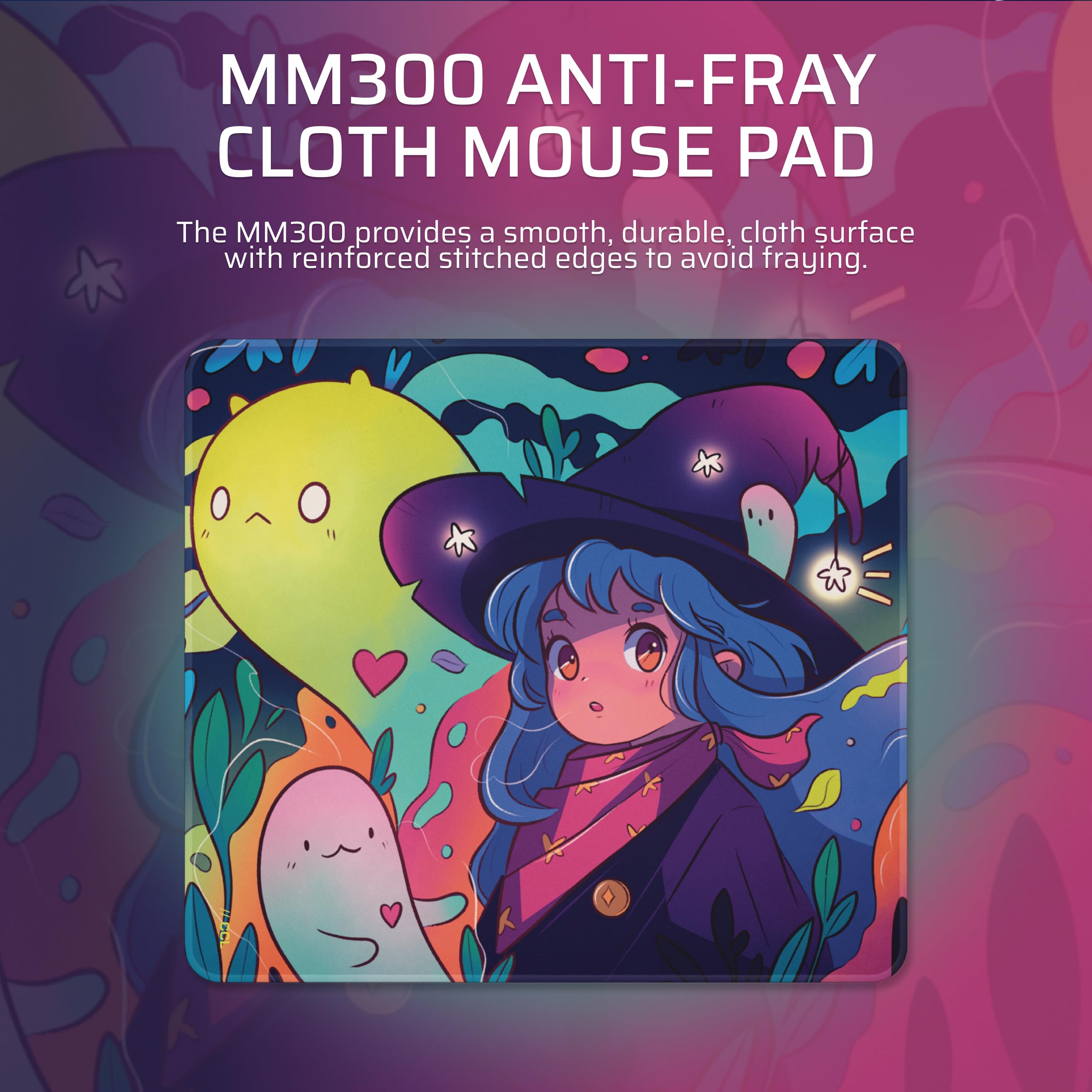 corsair-mm300-medium-spellbound-anti-fray-cloth-gaming-mouse-pad-360mm-x-300mm image 2