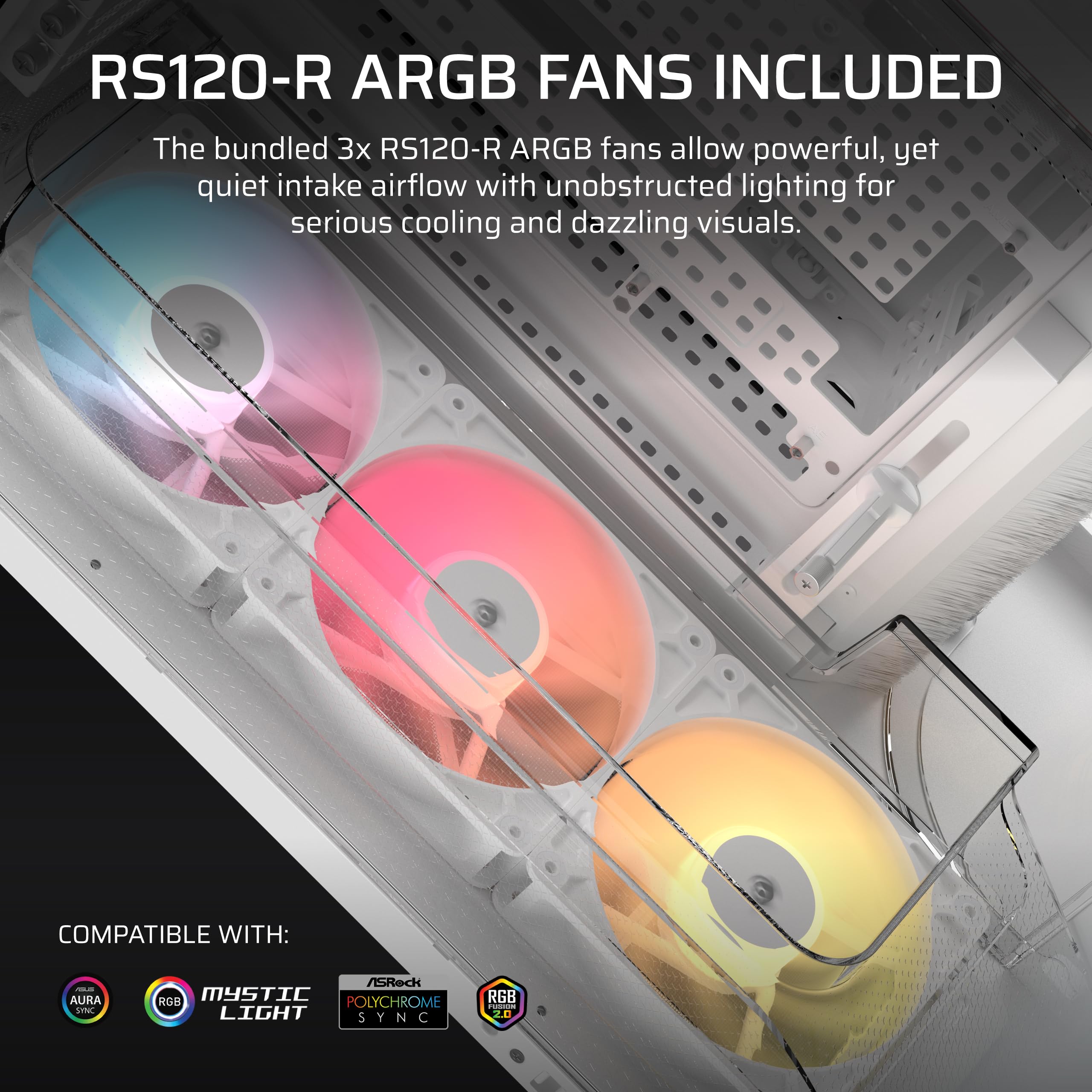corsair-air-5400-rs-r-argb-triple-chamber-mid-tower-pc-case-3x-rs120-r-fans-whit image 6