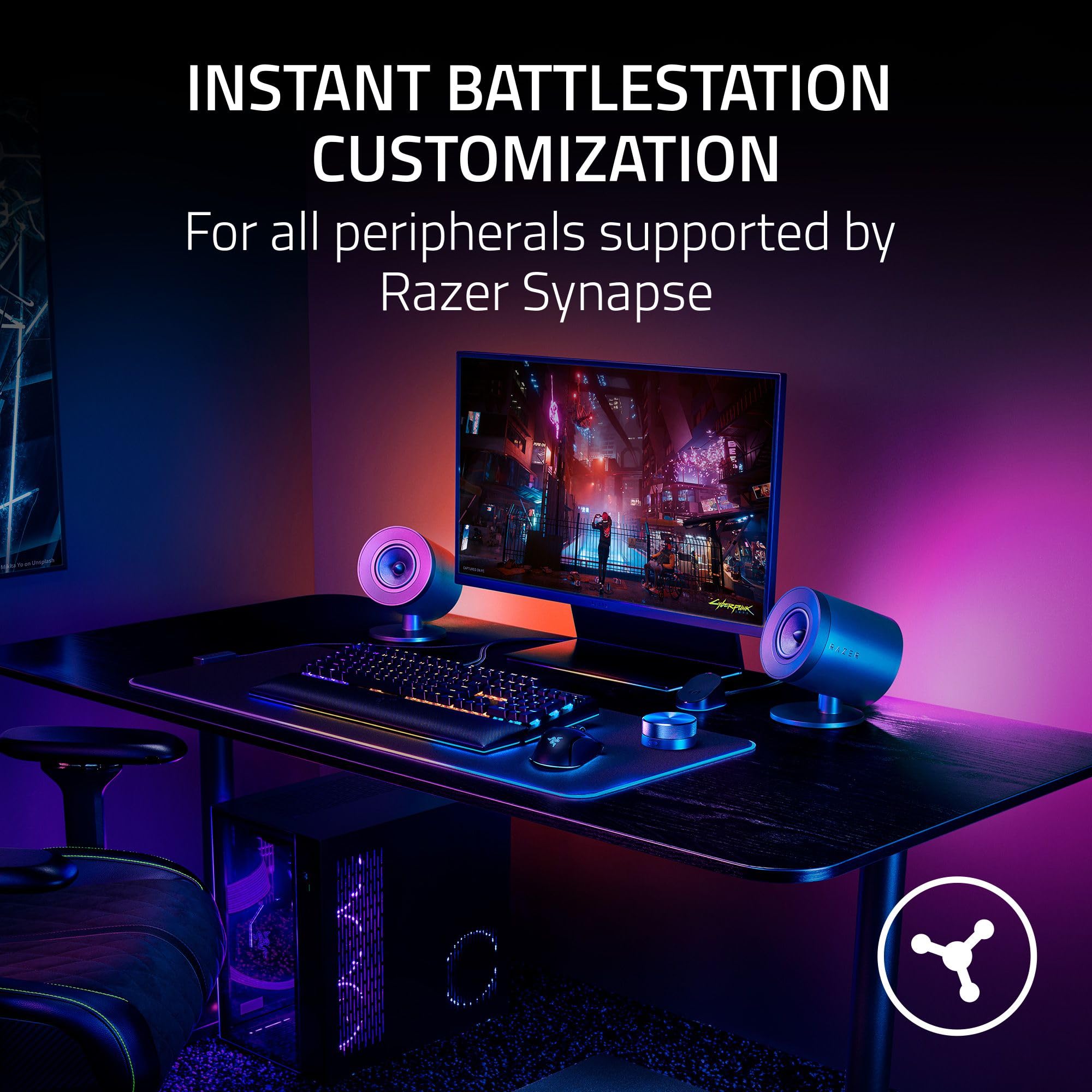 razer-wireless-control-pod-advanced-audio-controls-for-nommo-v2-leviathan-v2-rgb image 2