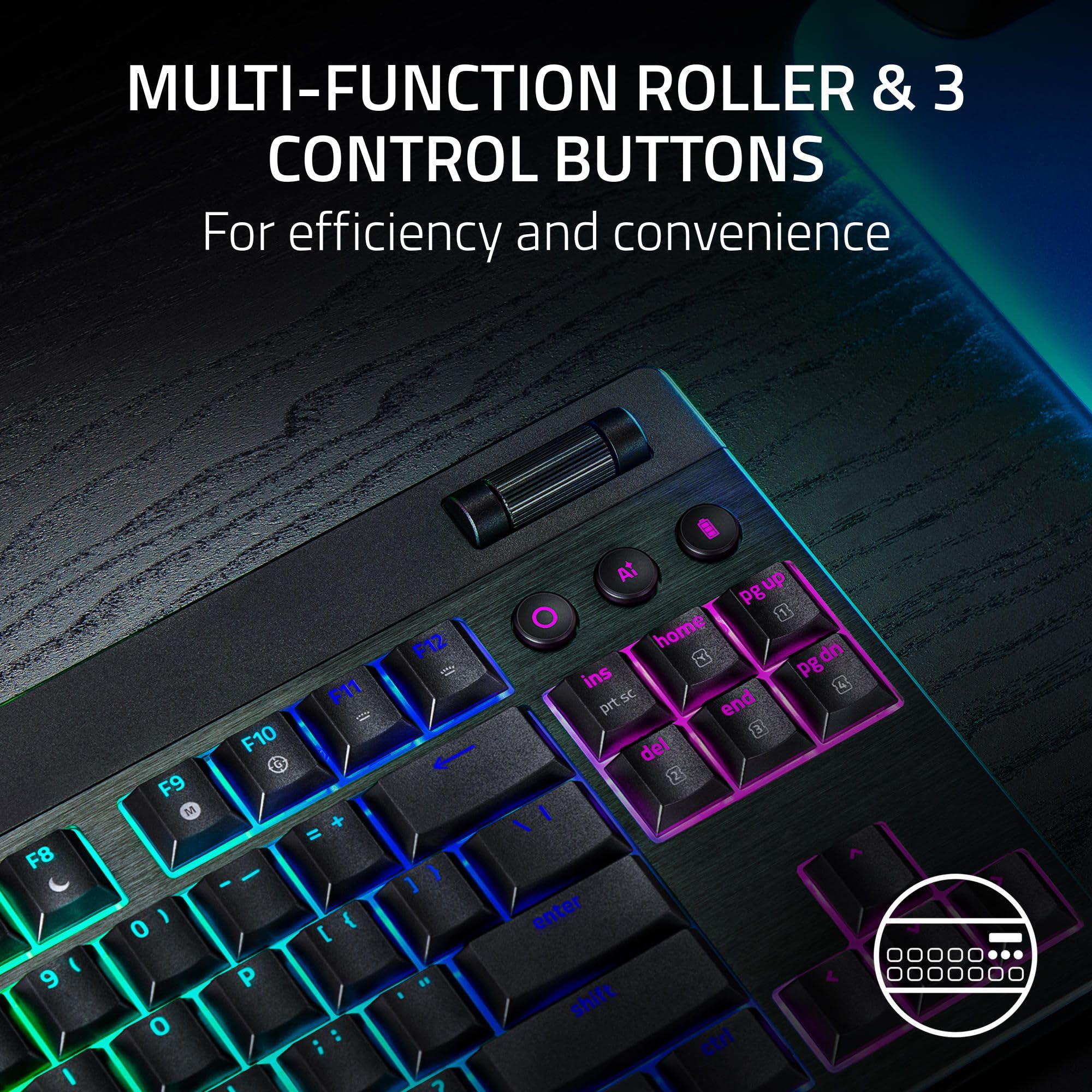 razer-blackwidow-v4-low-profile-tkl-hyperspeed-wireless-gaming-keyboard-green-sw image 4