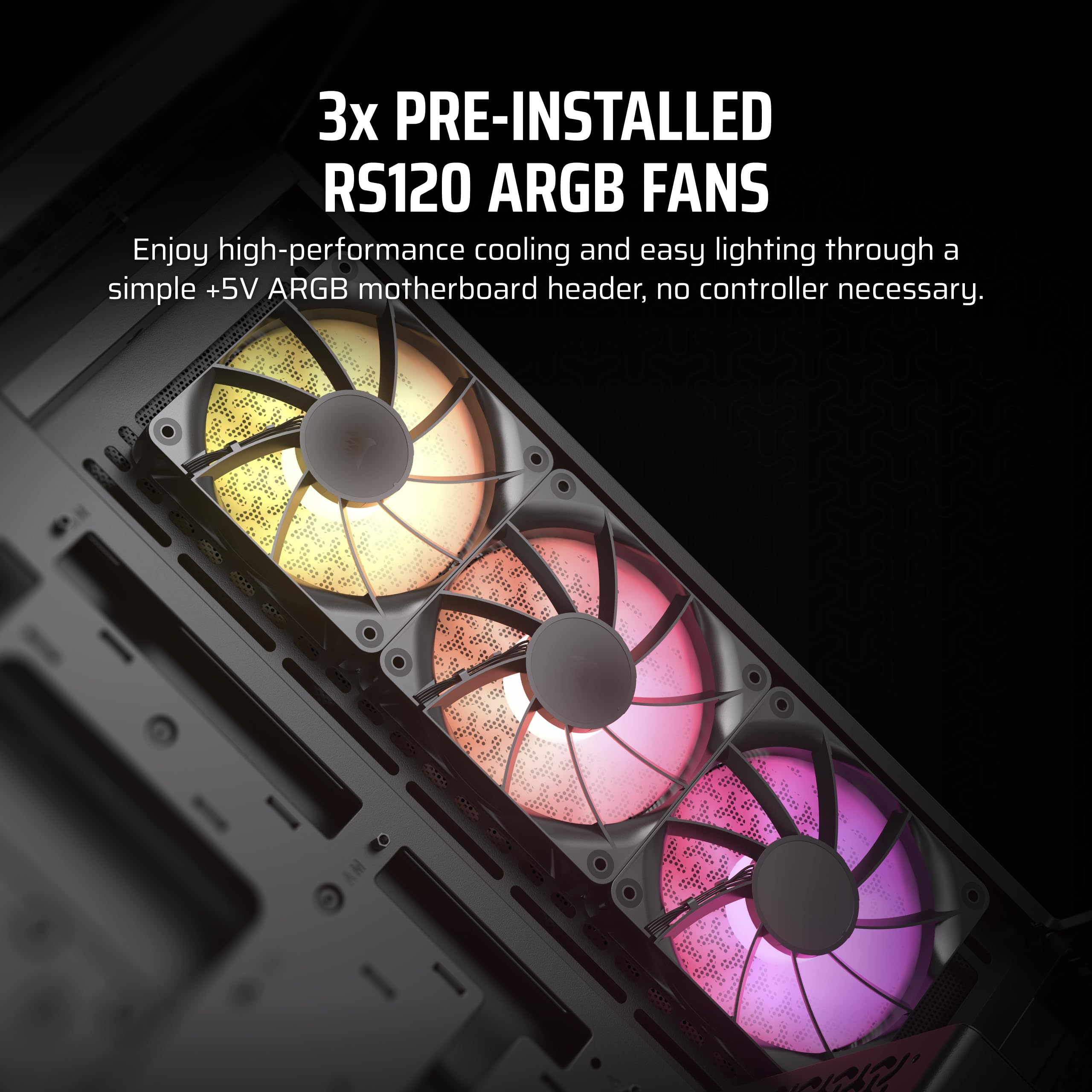 corsair-3500x-argb-mid-tower-atx-pc-case-panoramic-tempered-glass-reverse-connec image 3