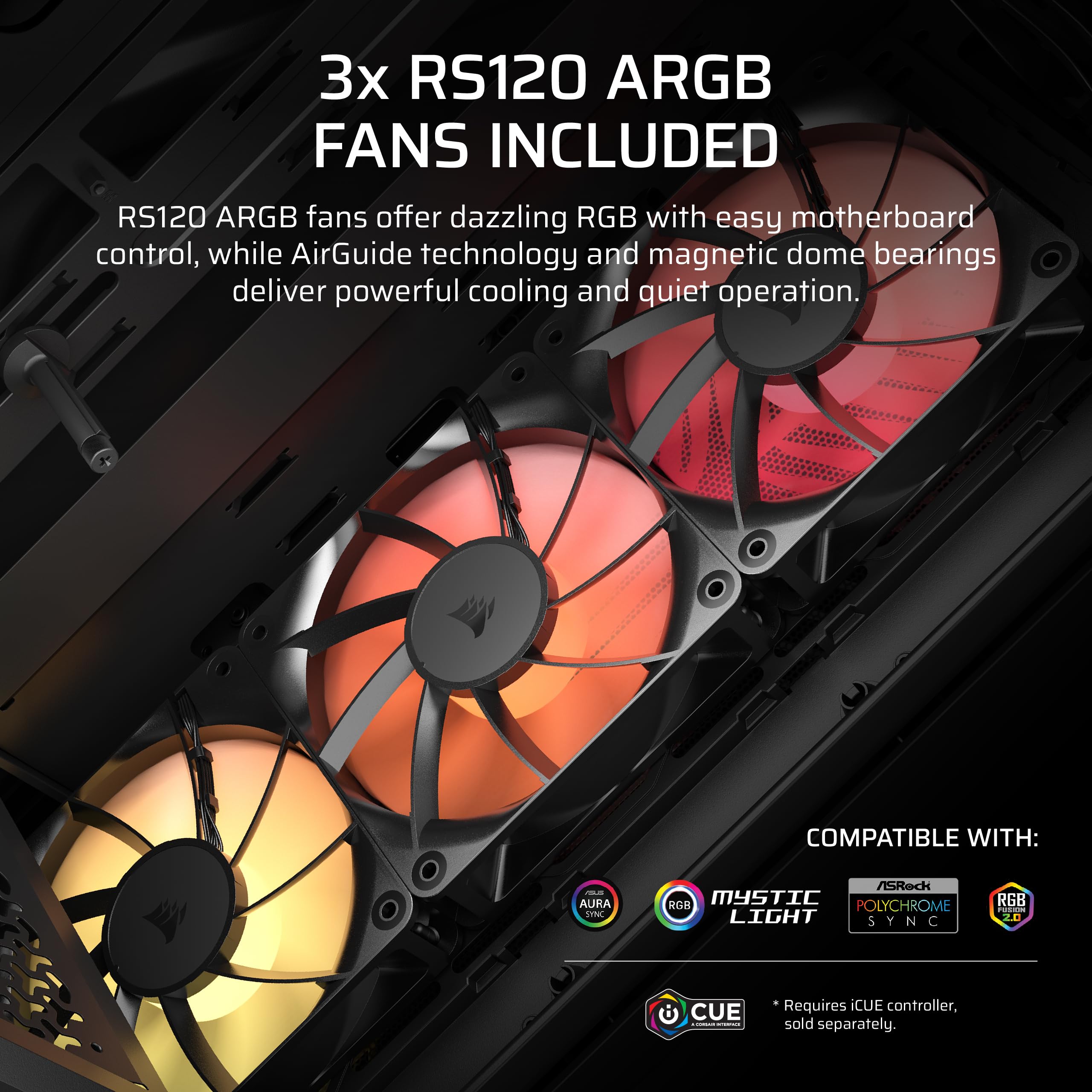 corsair-3200d-rs-argb-mid-tower-pc-case-3x-rs120-argb-fans-included-gpu-anti-sag image 5