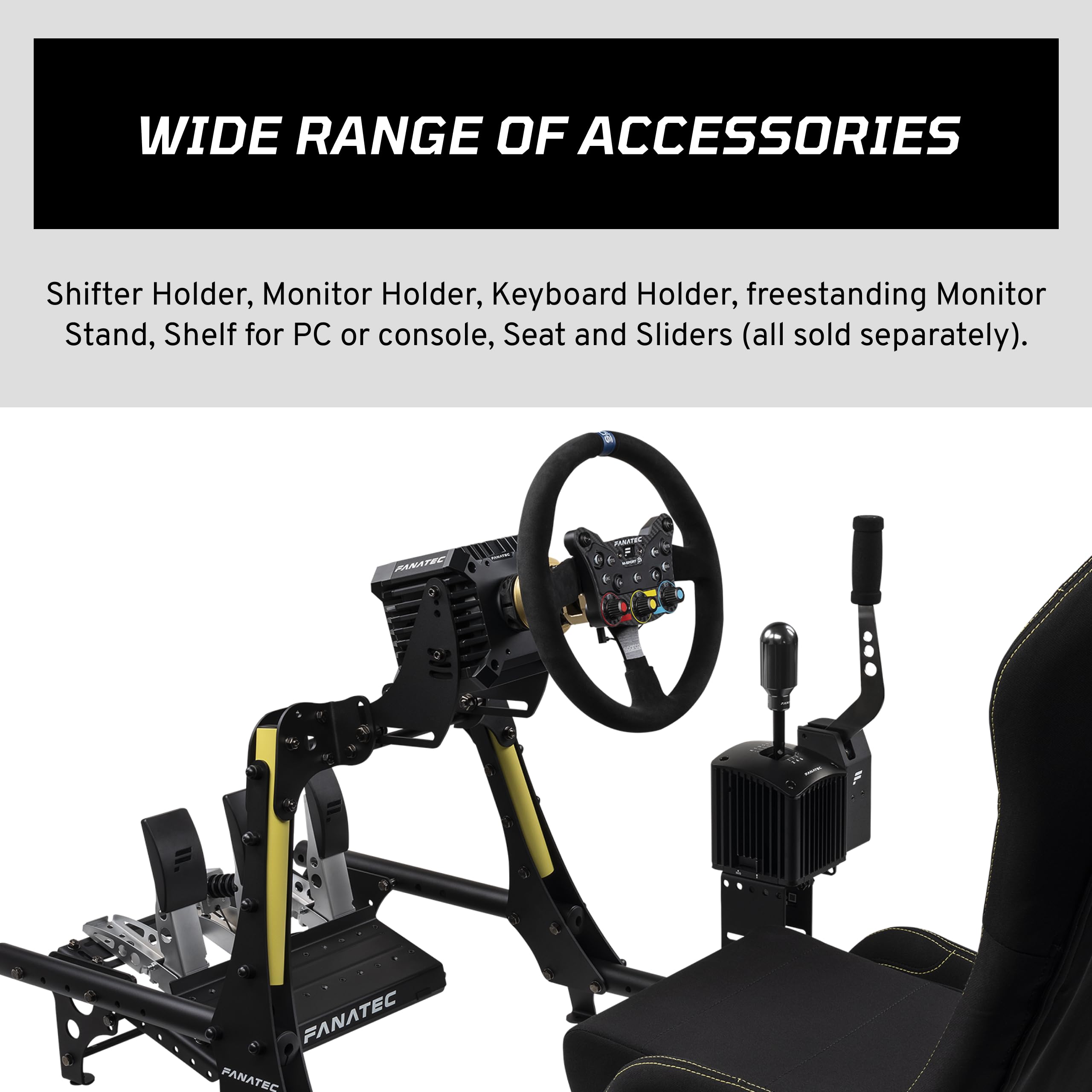 fanatec-csl-cockpit-v1-5-sim-racing-rig-steel-reinforced-aluminum-frame-universa image 6