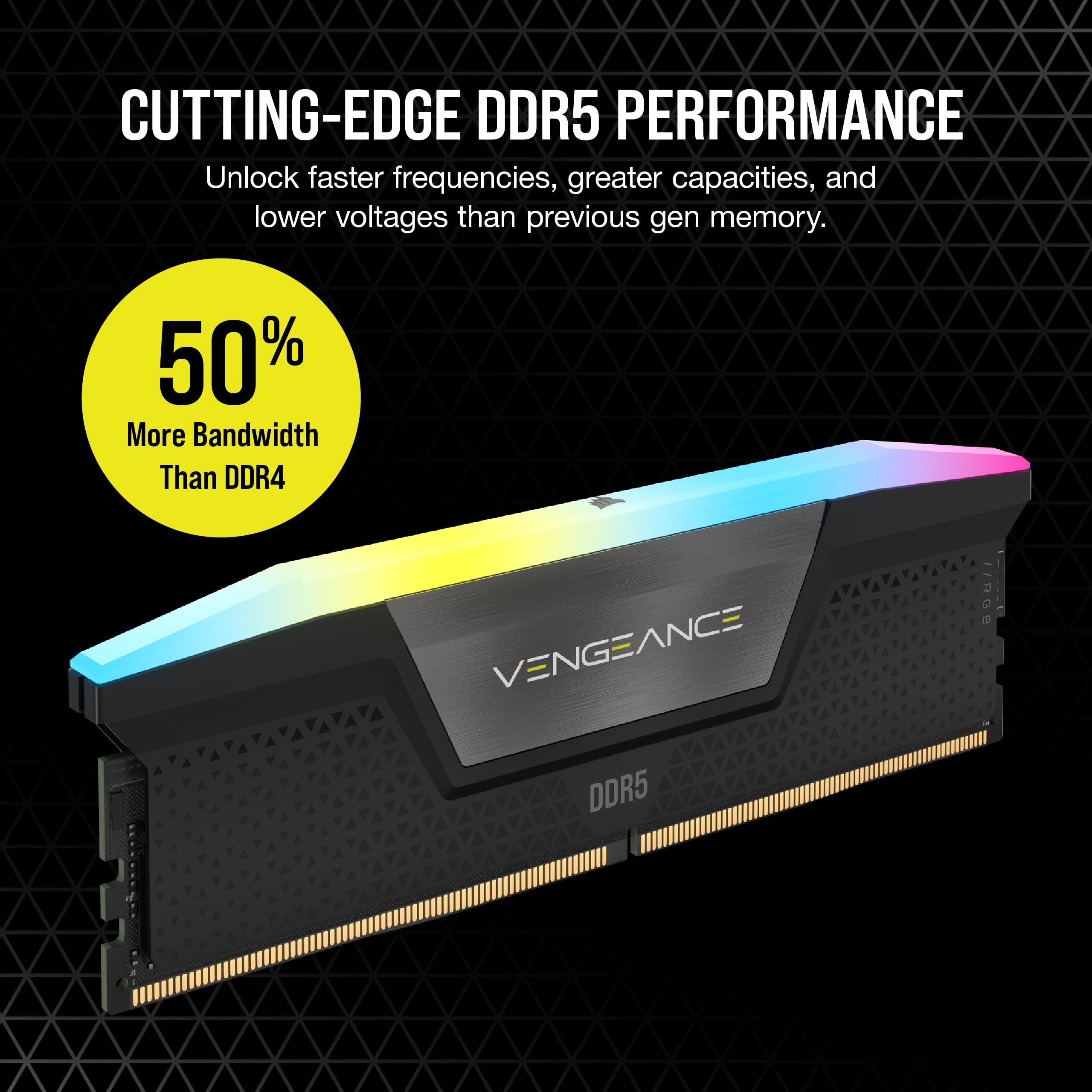 corsair-vengeance-rgb-ddr5-ram-16gb-1x16gb-5600mhz-cl40-intel-xmp-3-0-icue-compa image 3