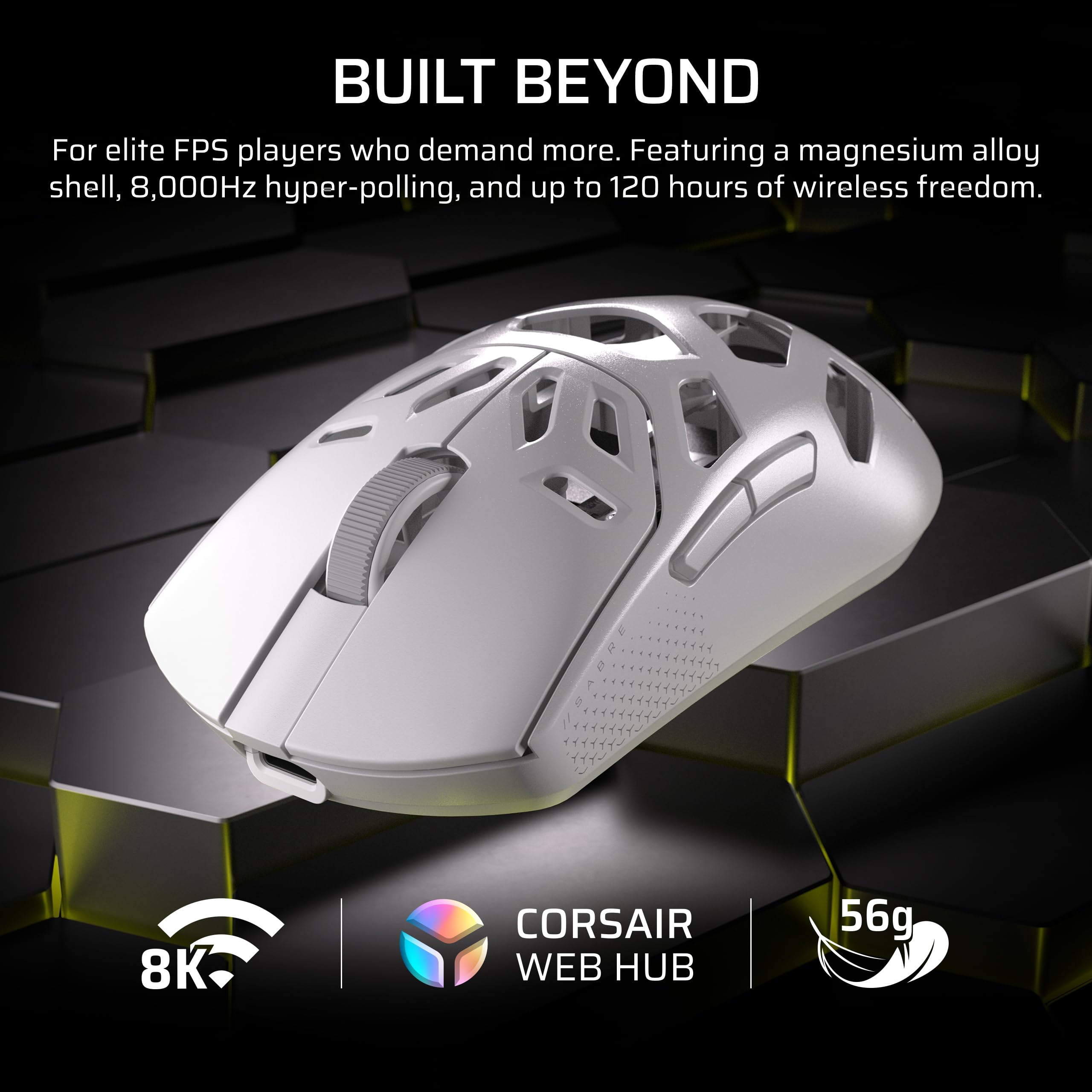 corsair-sabre-v2-pro-wireless-mg-fps-gaming-mouse-33-000-dpi-8000hz-magnesium-sh image 2