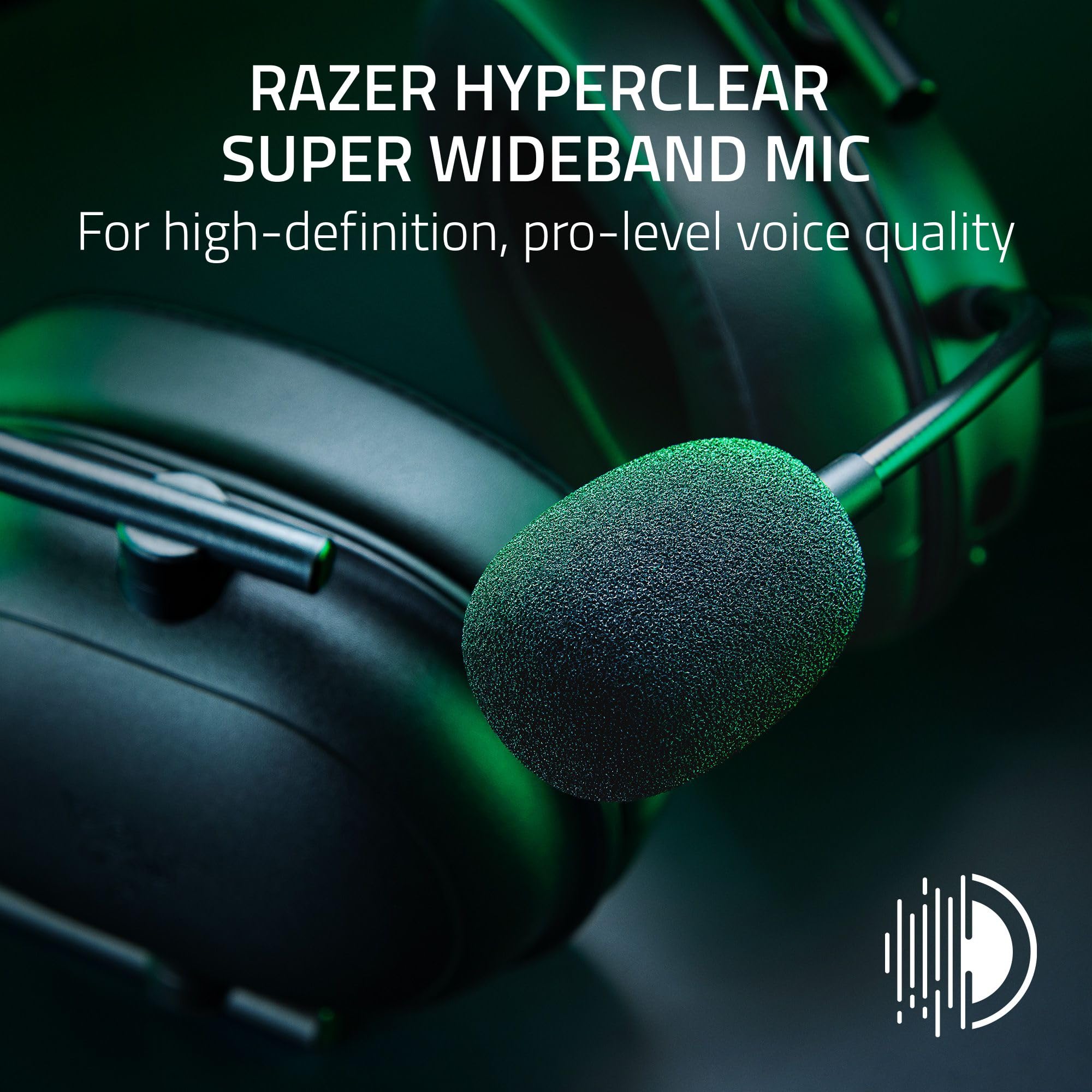 razer-blackshark-v2-hyperspeed-wireless-gaming-headset-280g-wideband-mic-50mm-dr image 2