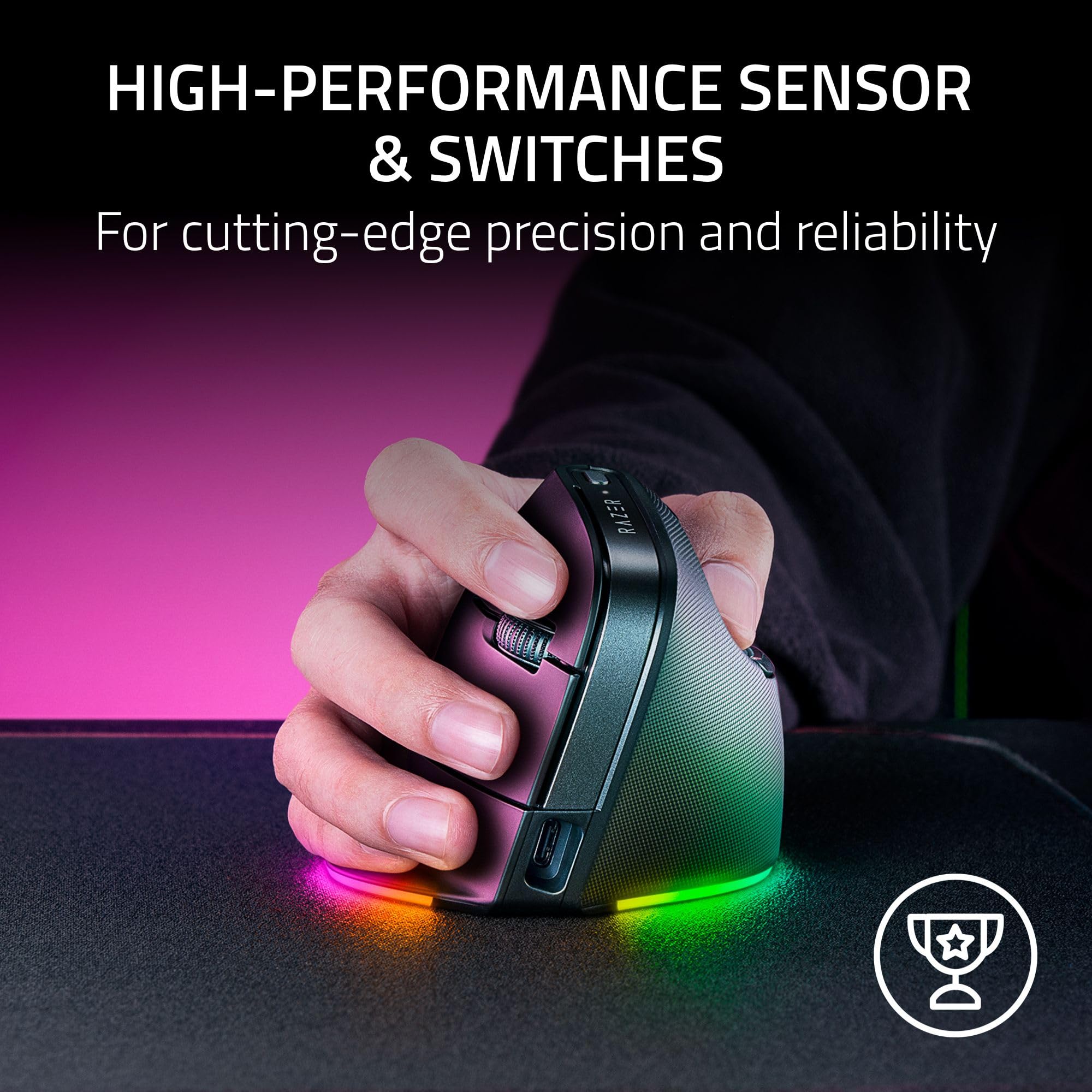 razer-pro-click-v2-vertical-wireless-mouse-ergonomic-6-button-design-ai-prompt-m image 7