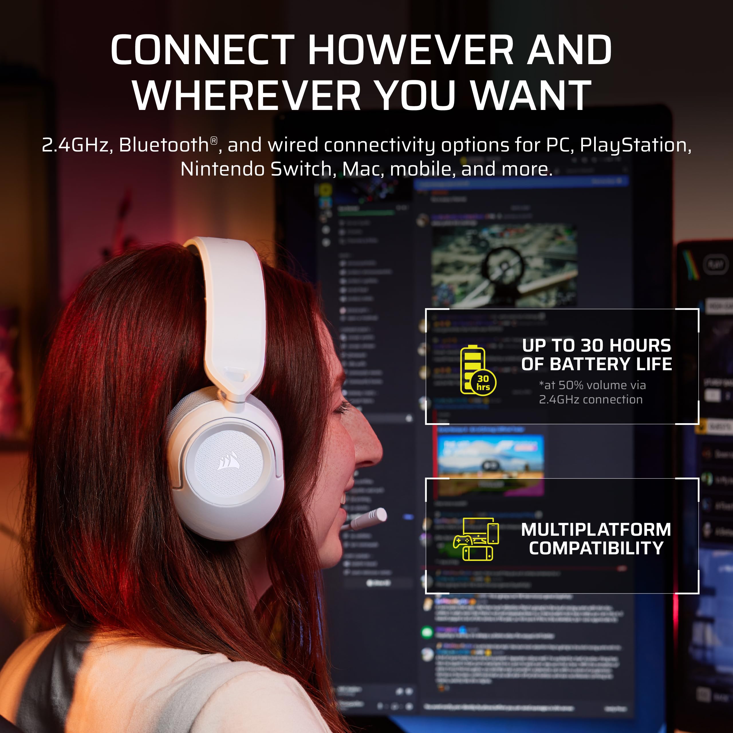 corsair-hs35-v3-wireless-gaming-headset-with-mic-2-4ghz-bluetooth-50mm-drivers-d image 4