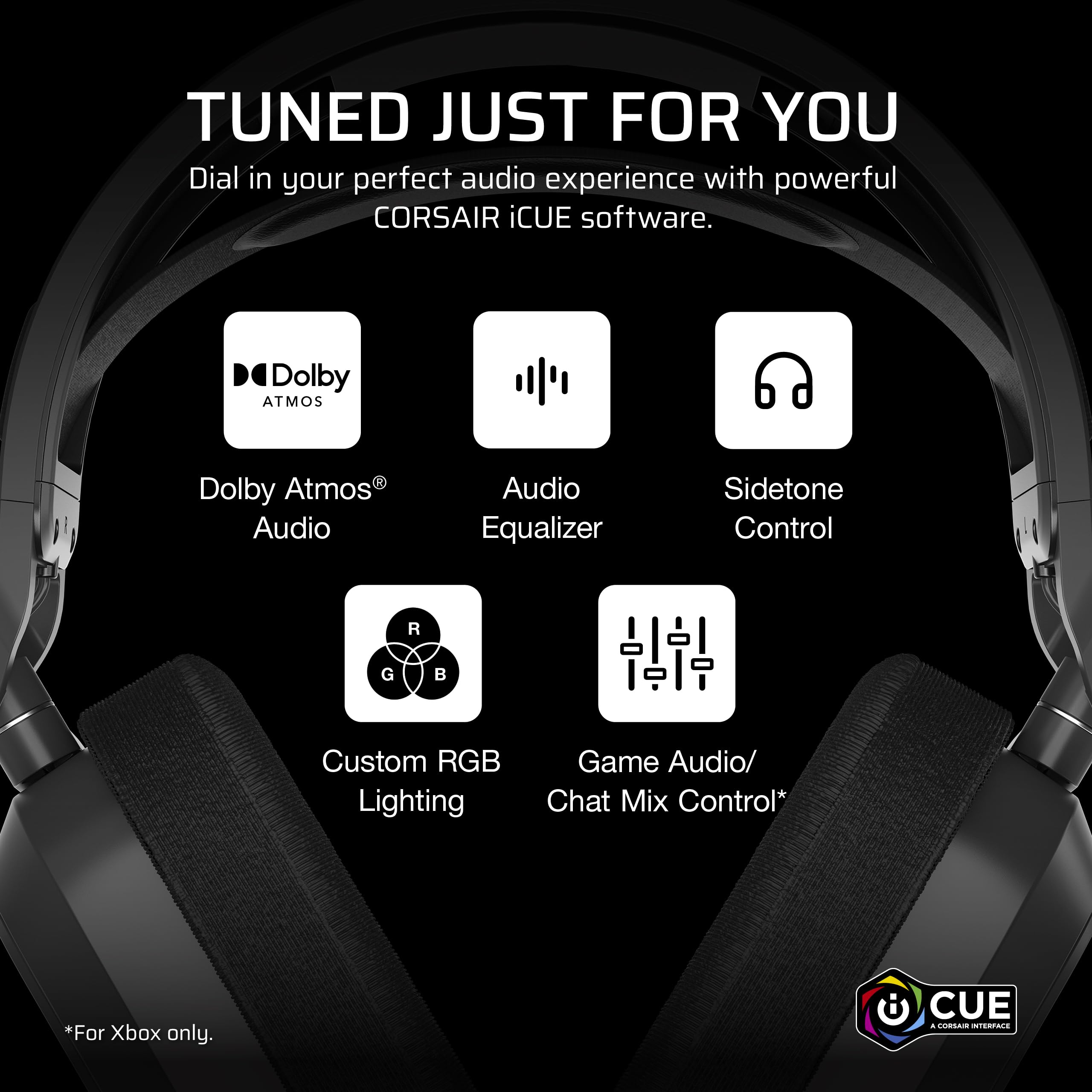 corsair-hs80-max-wireless-gaming-headset-for-xbox-dolby-atmos-bluetooth-65hr-bat image 7