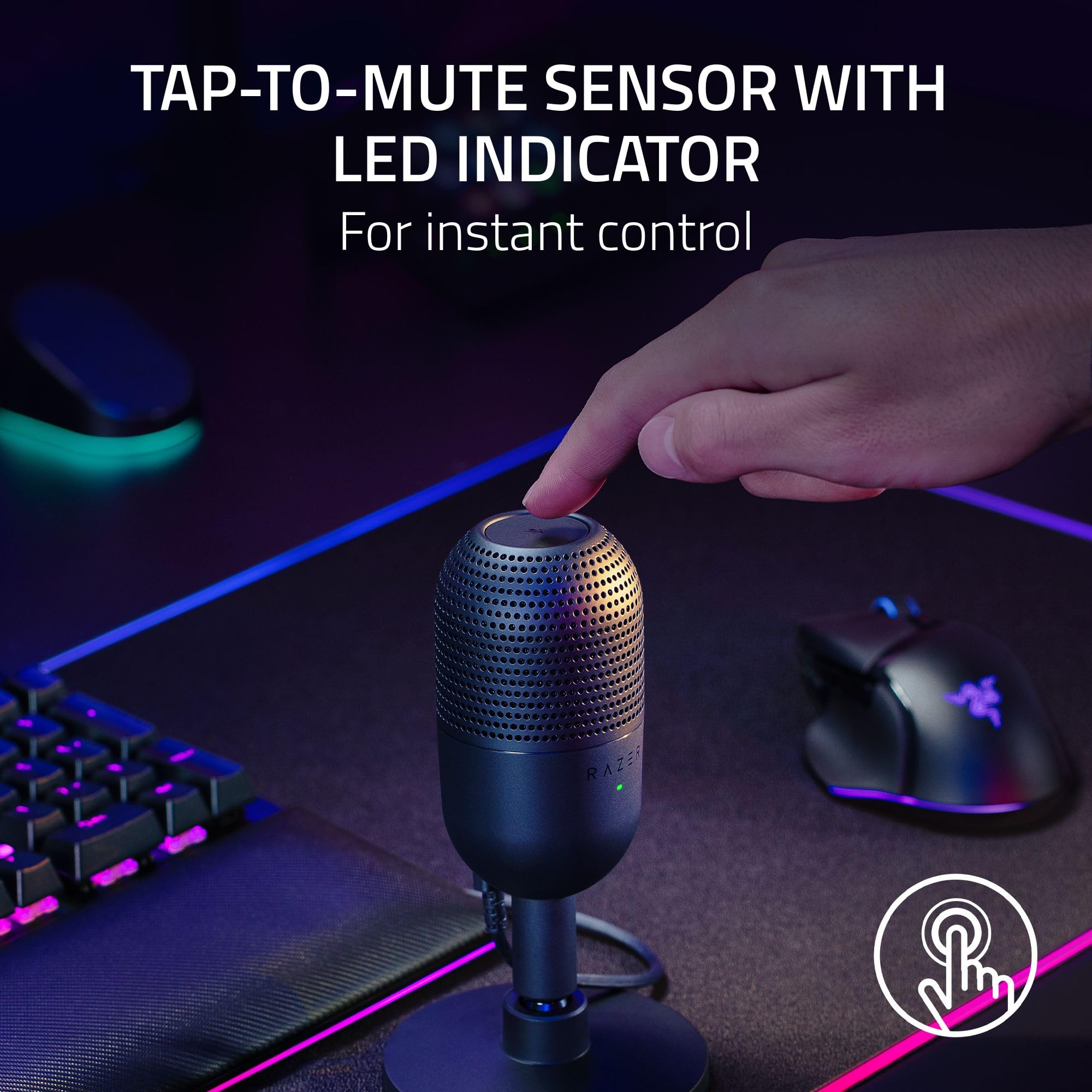 razer-seiren-v3-mini-usb-microphone-condenser-supercardioid-tap-to-mute-shock-ab image 4