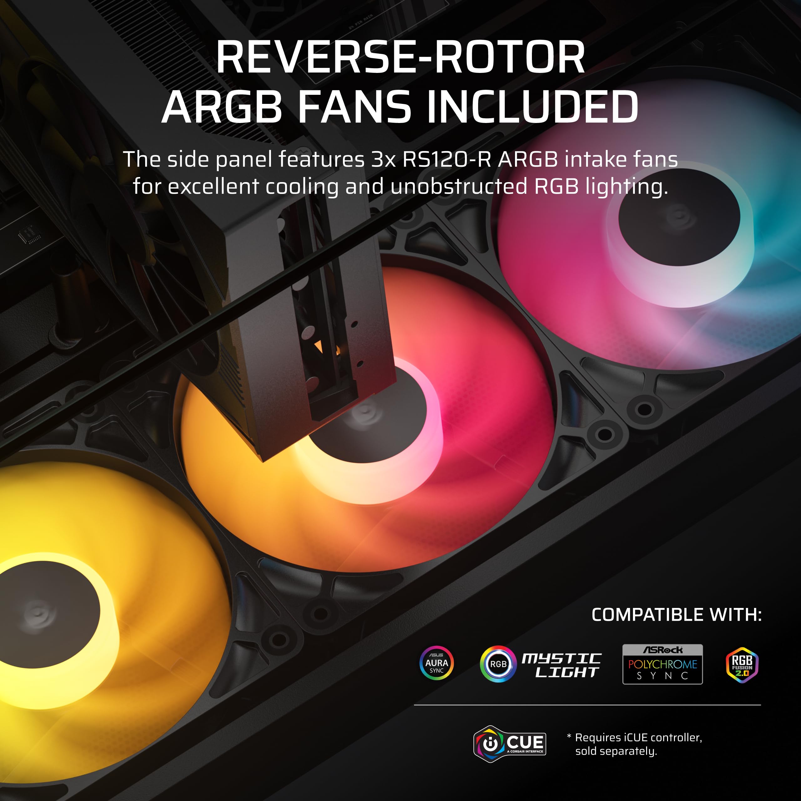 corsair-2800x-rs-r-reverse-fan-argb-micro-atx-pc-case-3x-rs120-r-fans-included-p image 4