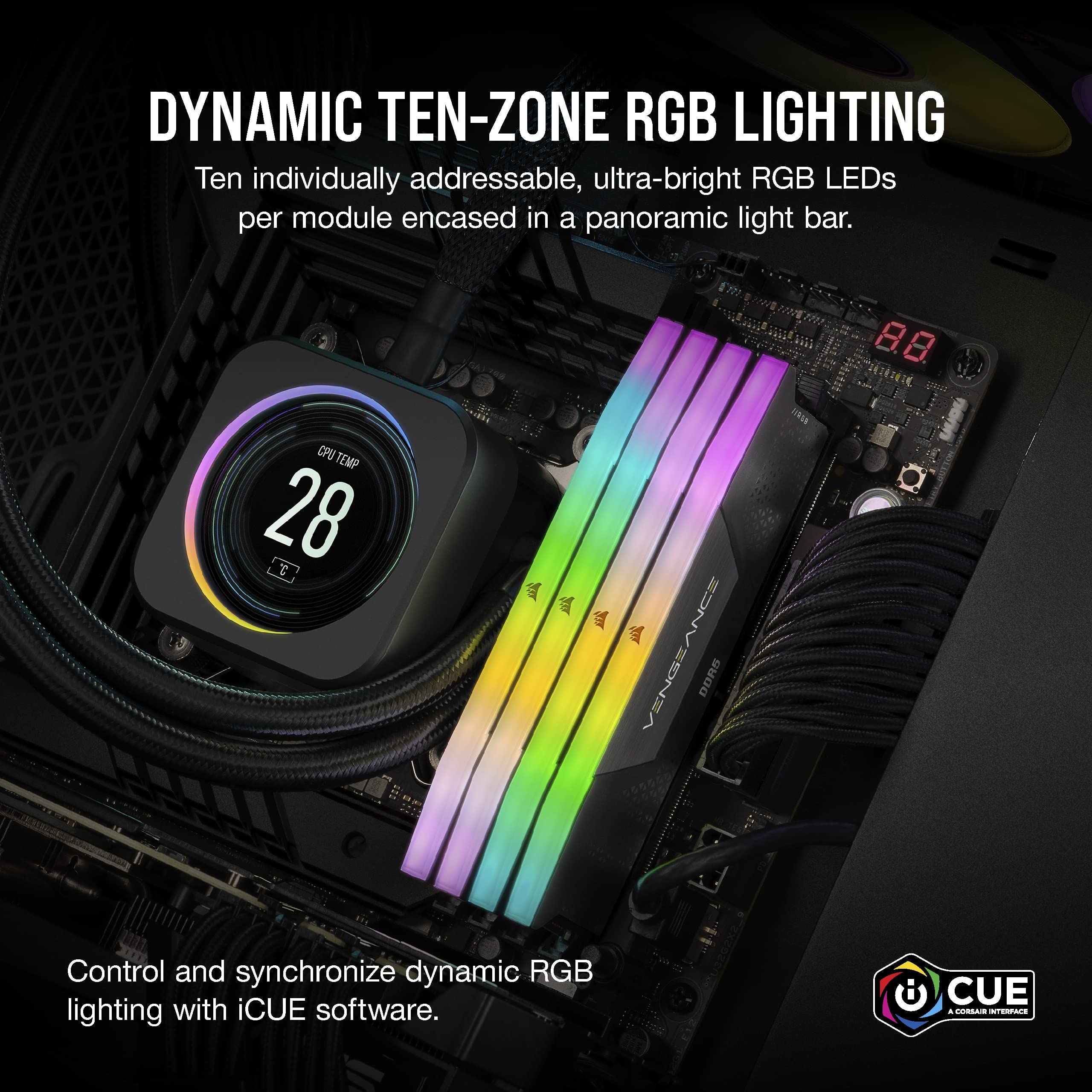 corsair-vengeance-rgb-ddr5-96gb-4x24gb-6400mhz-cl32-black image 4