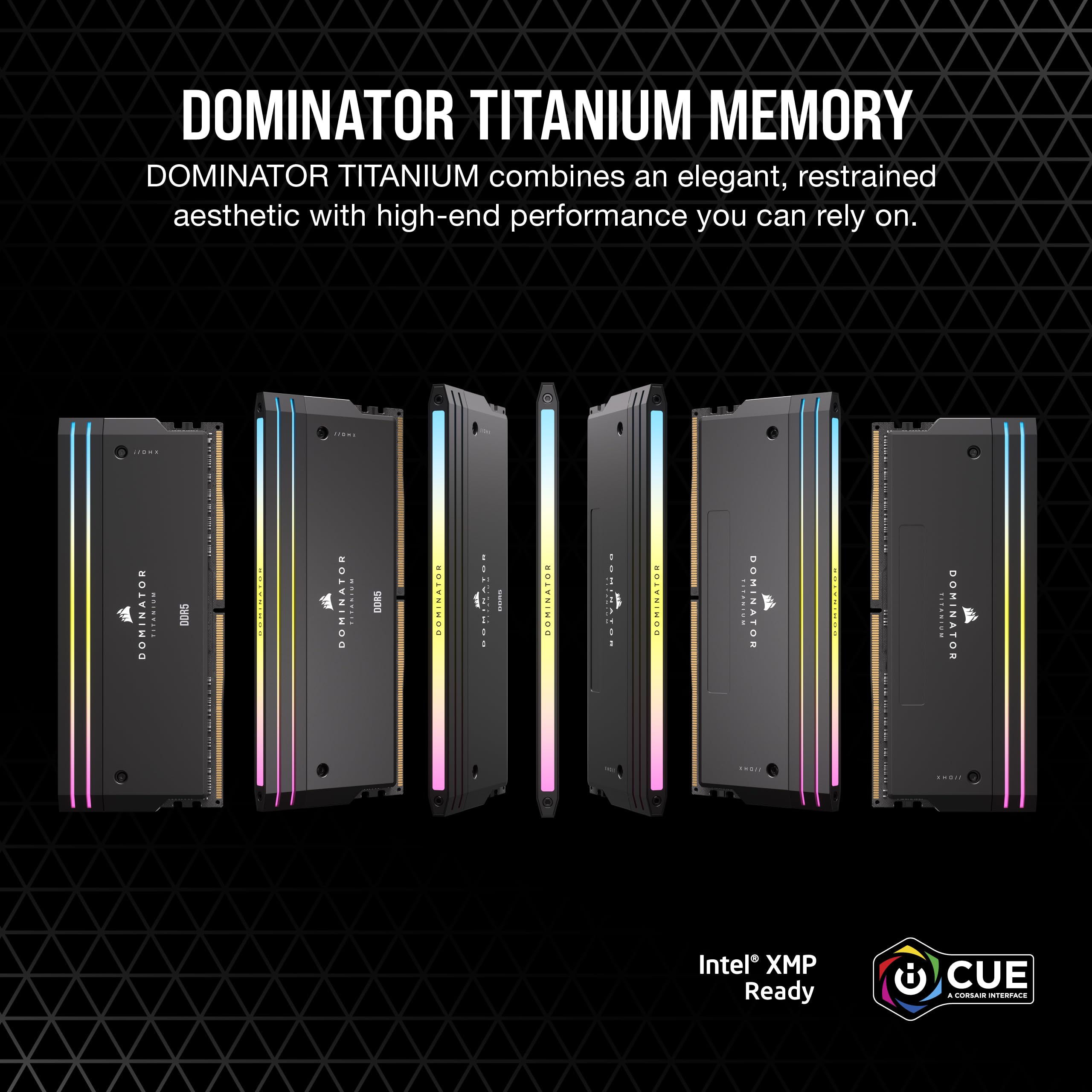 corsair-dominator-titanium-rgb-ddr5-ram-96gb-4x24gb-6400mhz-cl32 image 2
