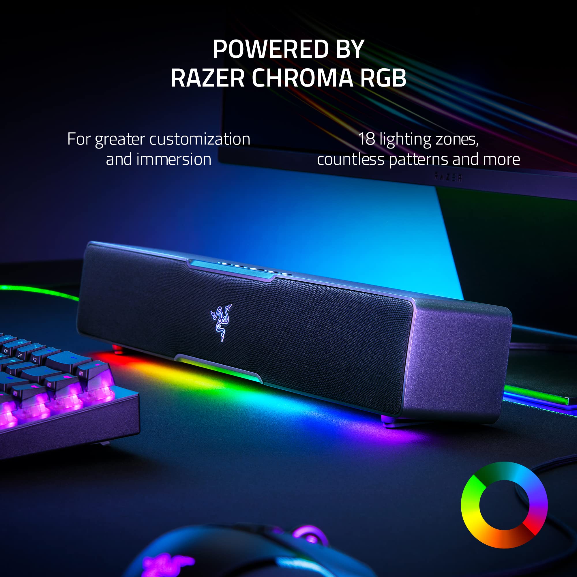 razer-leviathan-v2-x-pc-soundbar-compact-full-range-drivers-bluetooth-5-0-usb-c- image 6