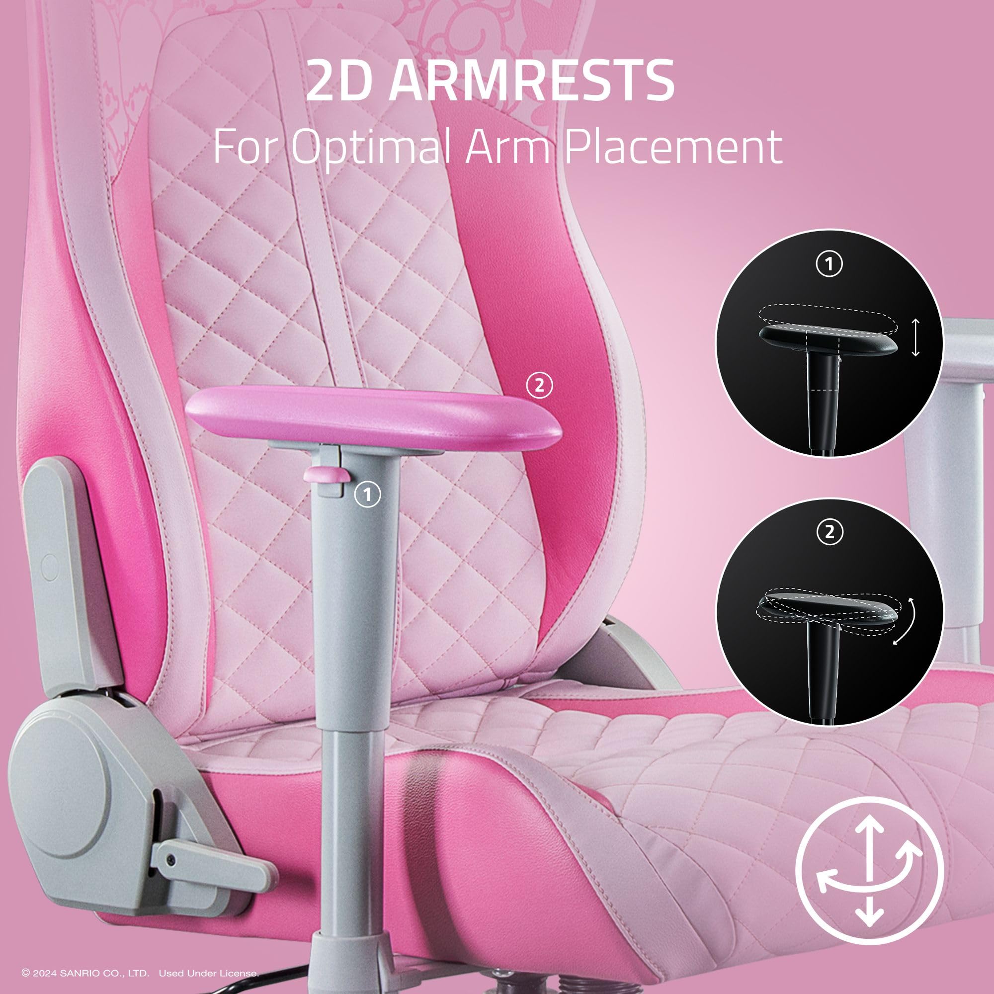 razer-enki-x-essential-gaming-chair-hello-kitty-friends-edition-all-day-comfort- image 8