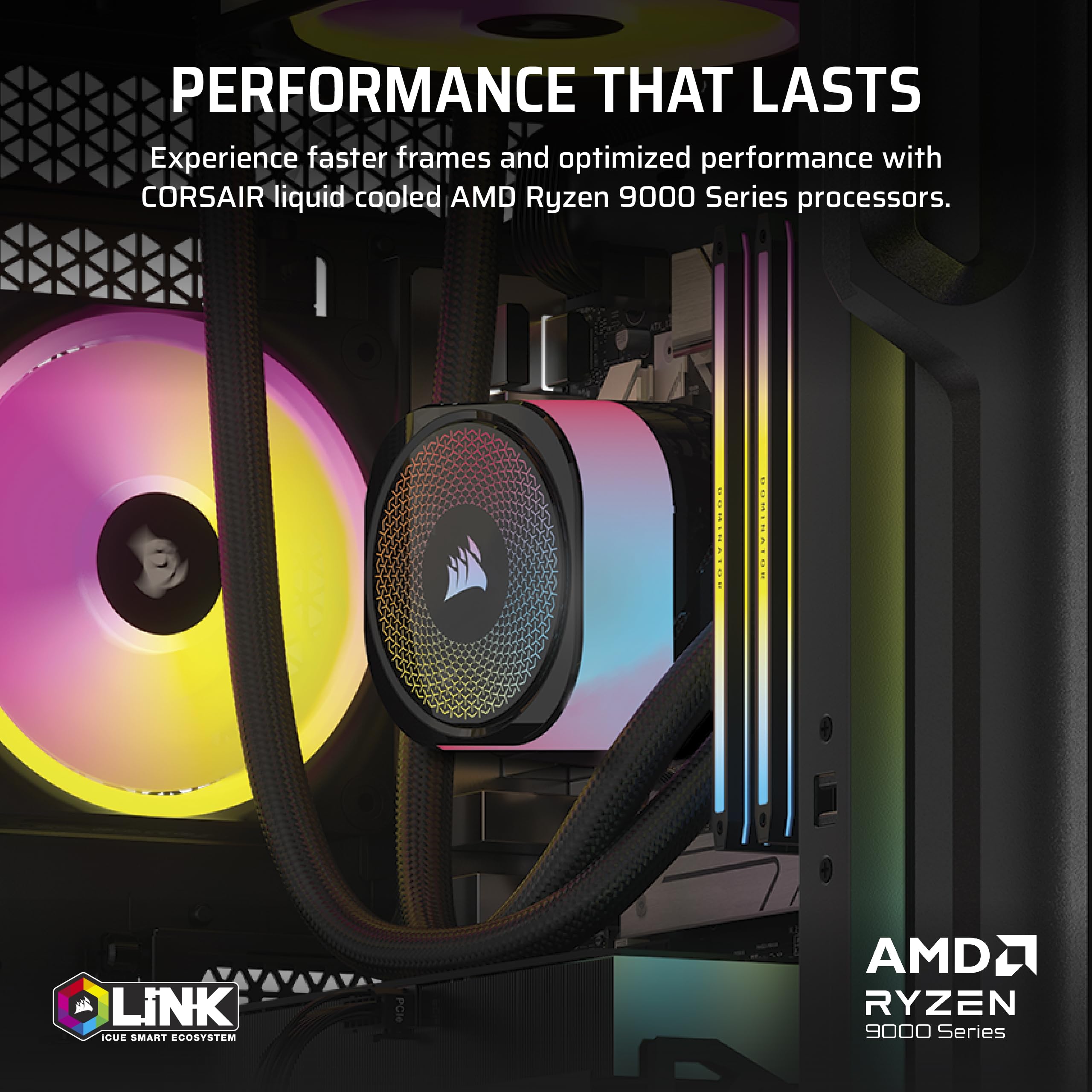 corsair-vengeance-a8200-gaming-pc-liquid-cooled-amd-ryzen-7-9800x3d-nvidia-gefor image 4
