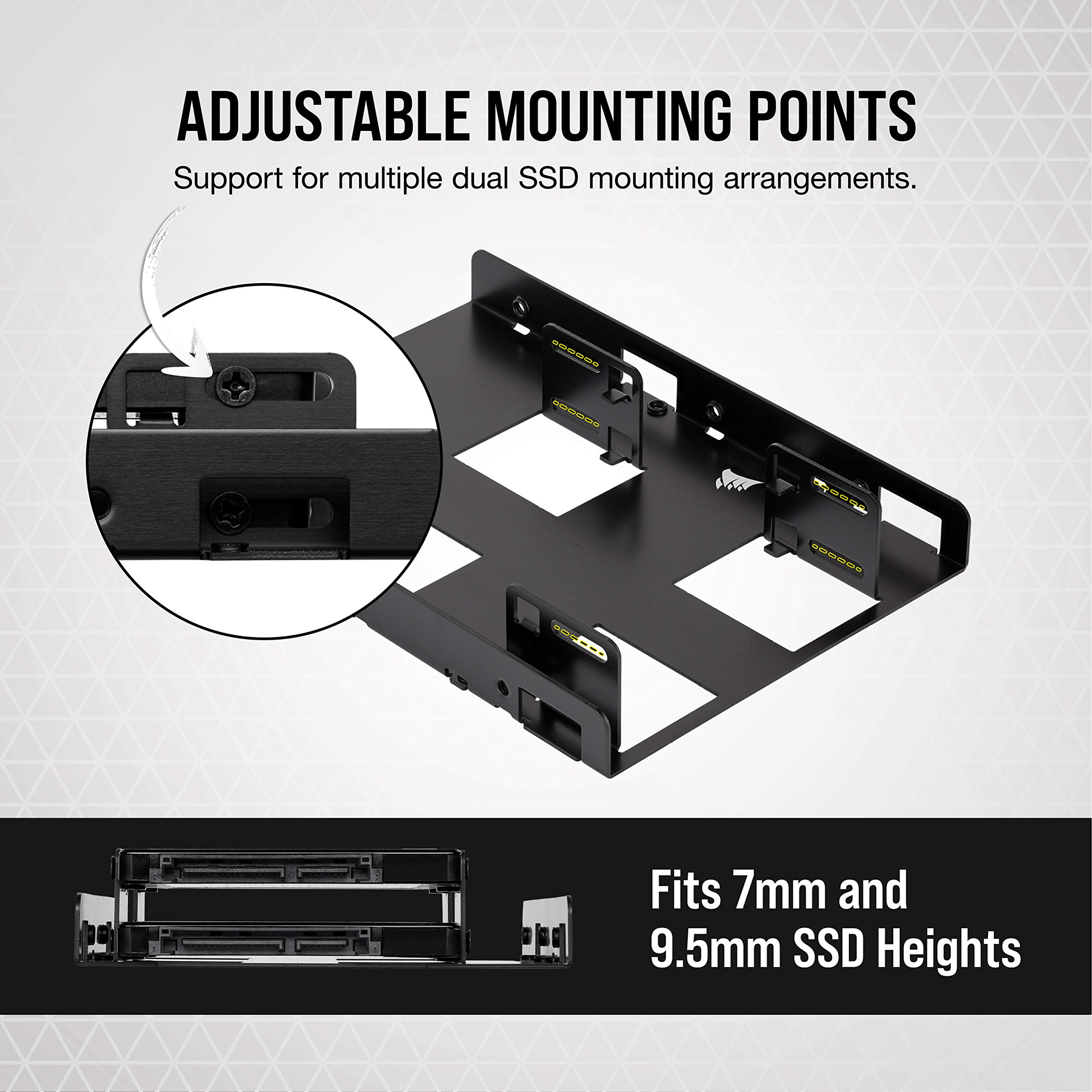 corsair-dual-ssd-mounting-bracket-3-5-to-2-5-internal-drive-bay-adapter image 3