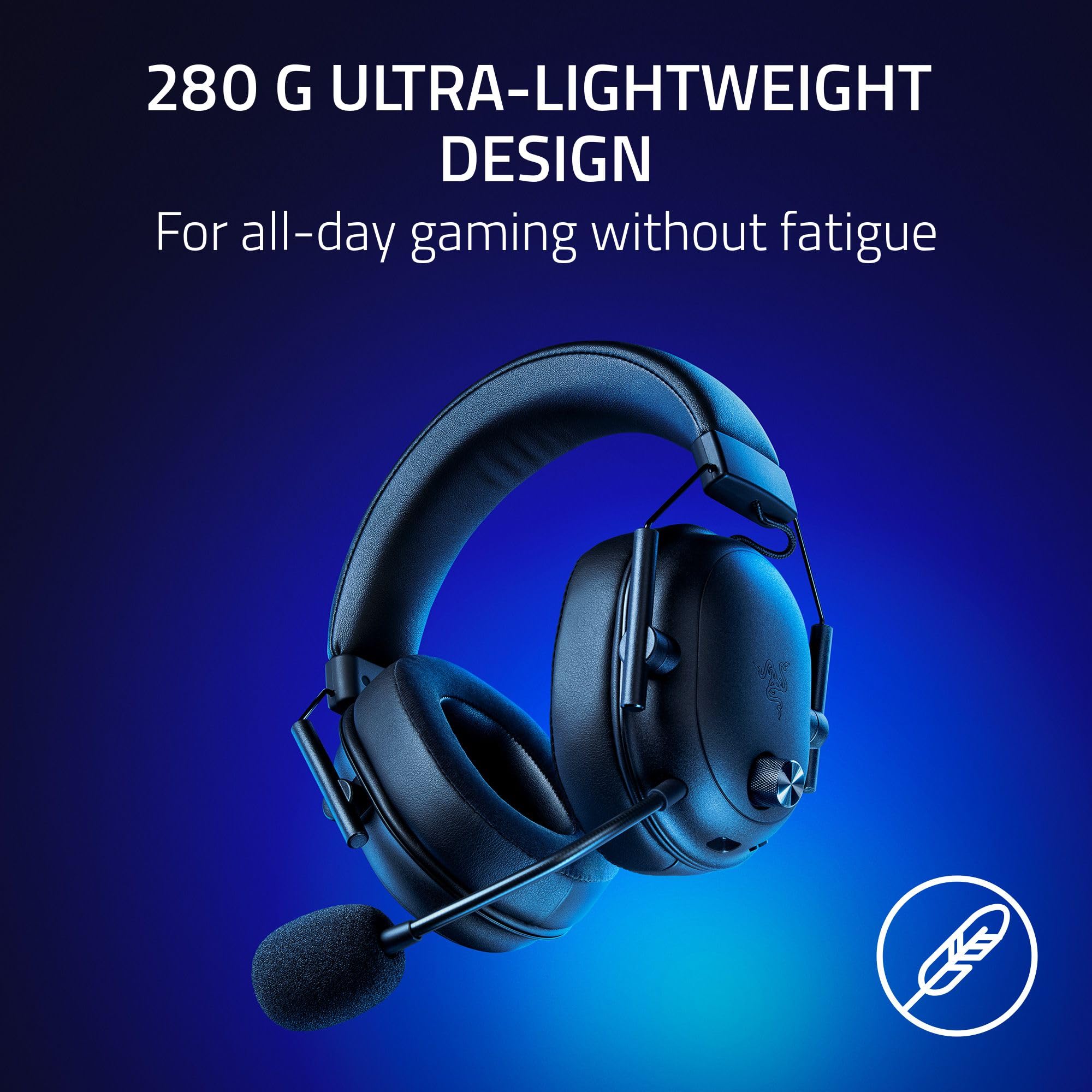 razer-blackshark-v2-hyperspeed-wireless-gaming-headset-280g-wideband-mic-50mm-dr image 5