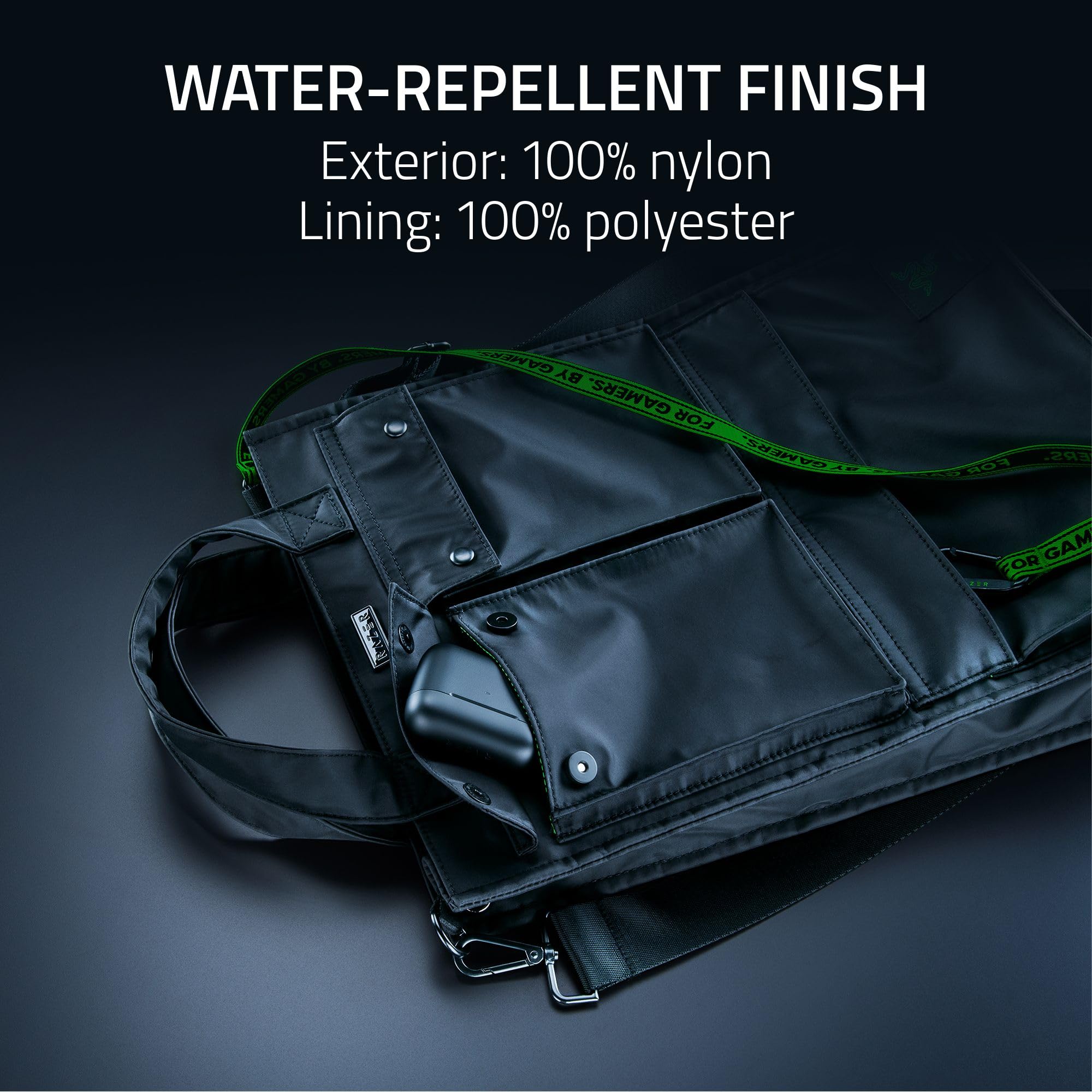 razer-xanthus-tote-bag-16-padded-laptop-compartment-water-repellent-nylon-detach image 6