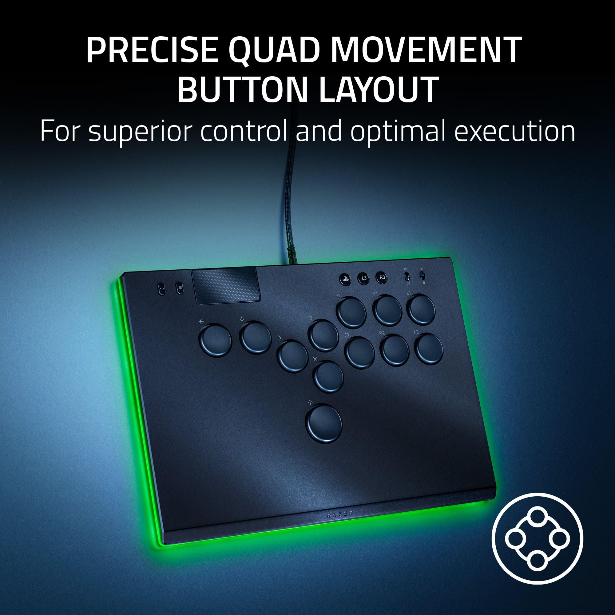 razer-kitsune-all-button-arcade-controller-for-ps5-pc-black image 2