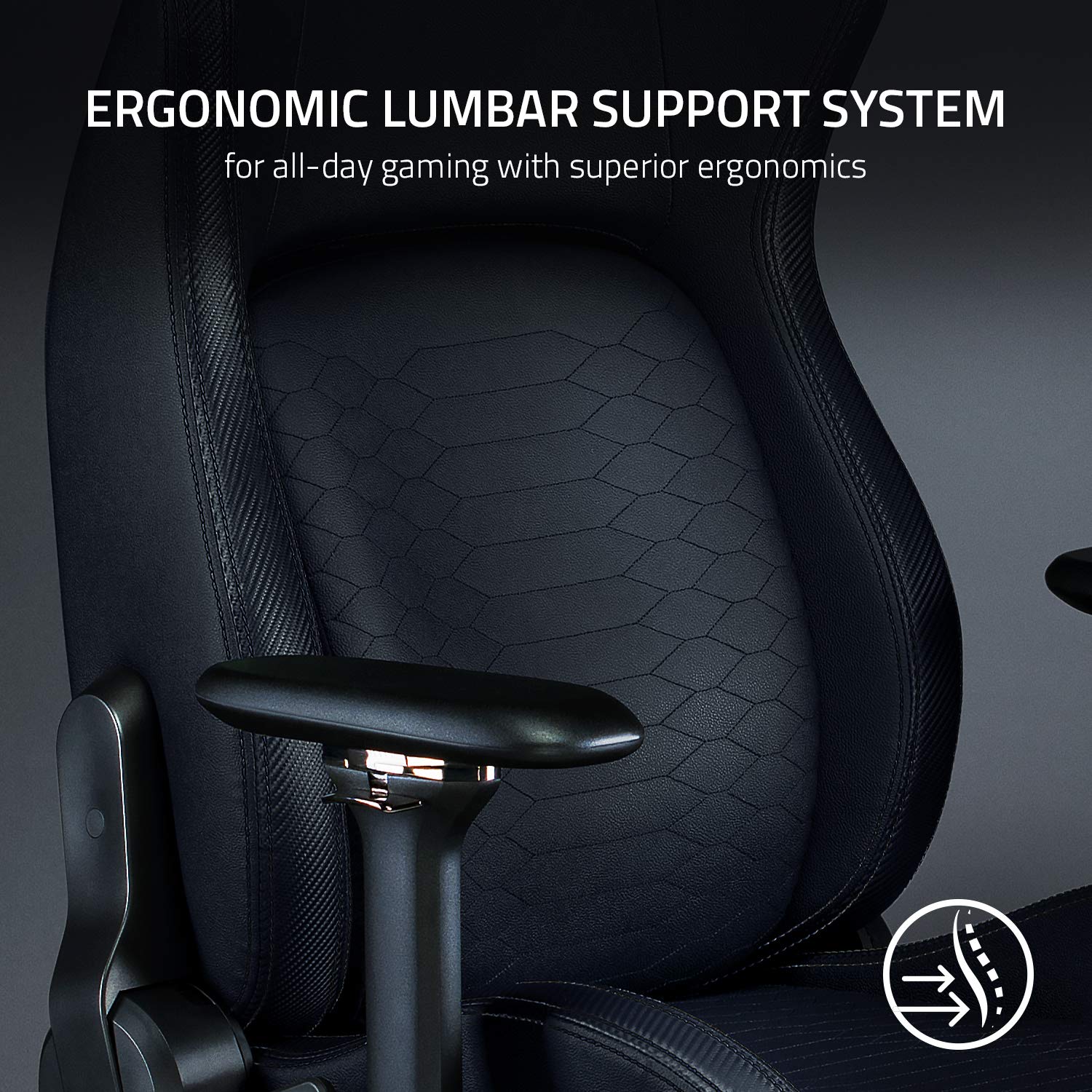 razer-iskur-gaming-chair-with-adjustable-lumbar-support-multi-layered-synthetic- image 4