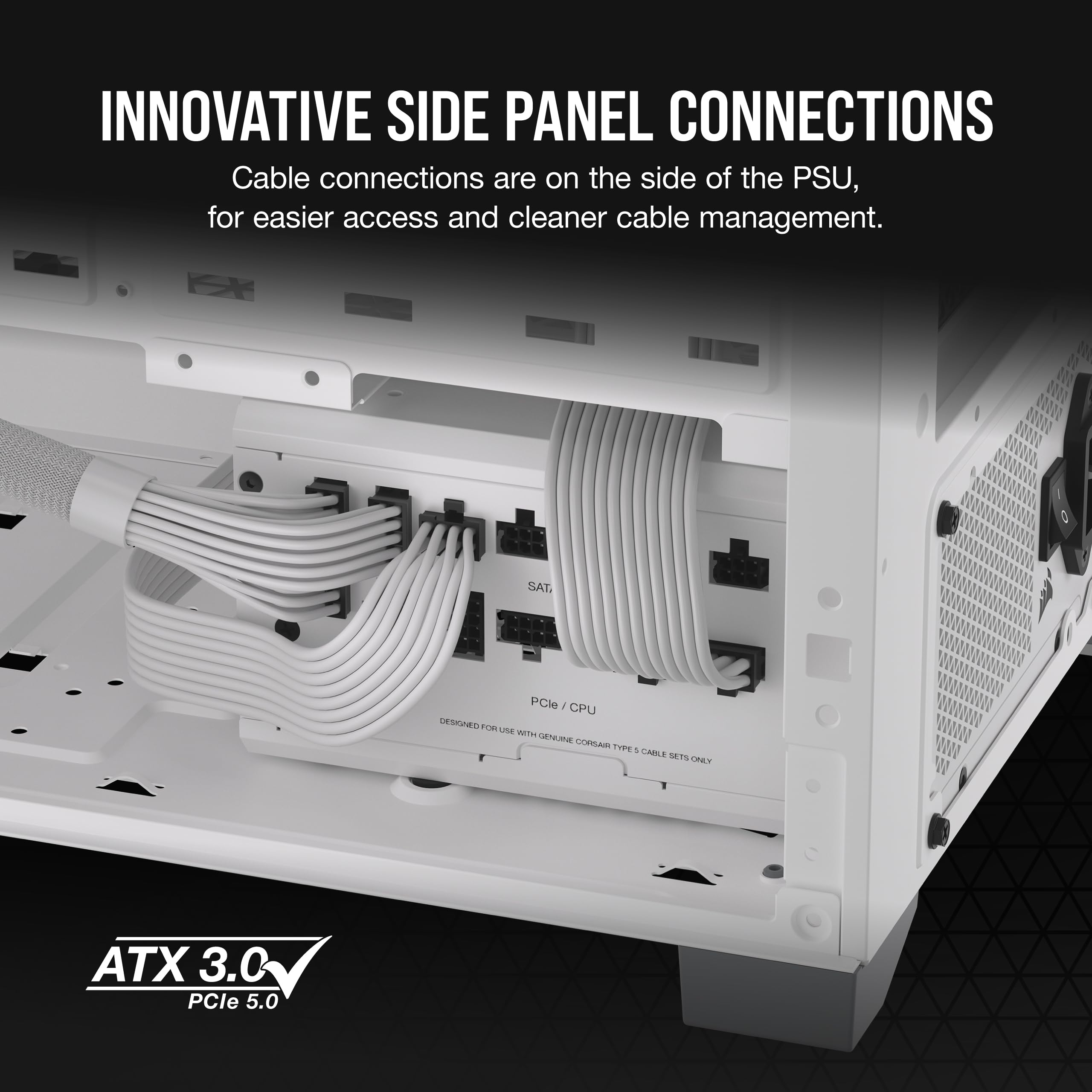 corsair-rm850x-shift-850w-fully-modular-atx-power-supply-white-atx-3-1-pcie-5-1 image 4