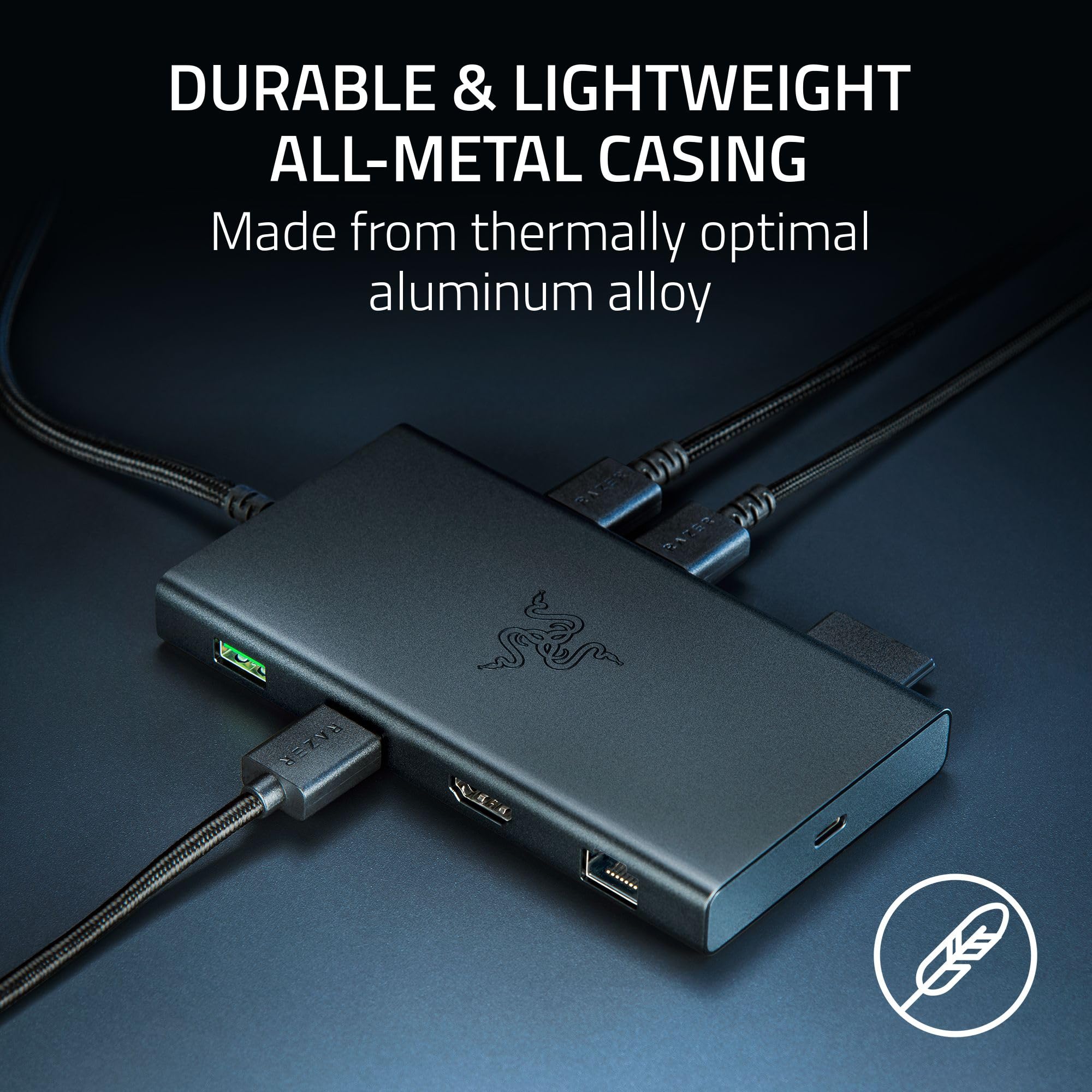 razer-usb-c-dock-11-in-1-portable-travel-hub-4k-60hz-hdmi-85w-pd-black image 5
