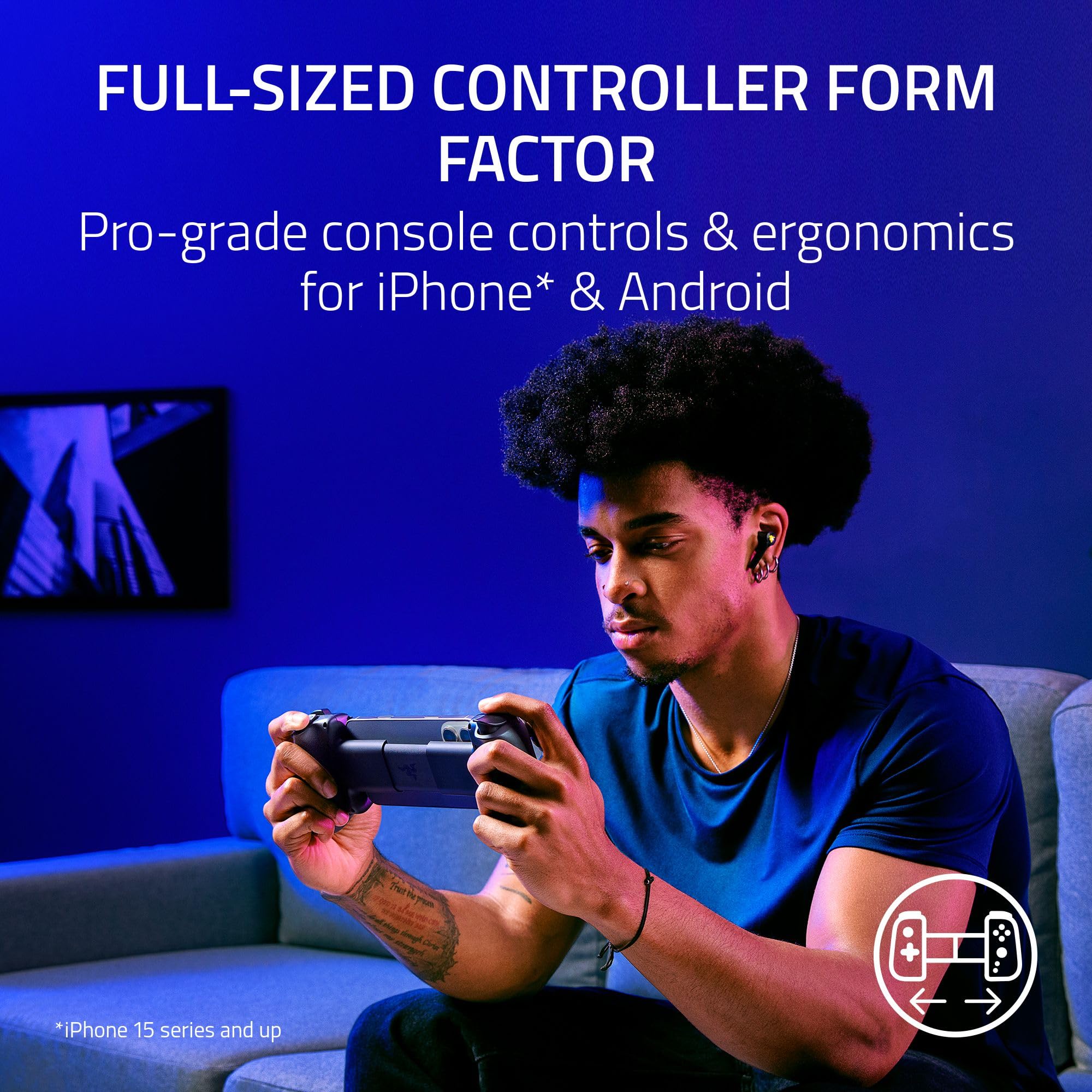 razer-kishi-v3-mobile-gaming-controller-for-iphone-15-16-17-android-tmr-thumbsti image 2