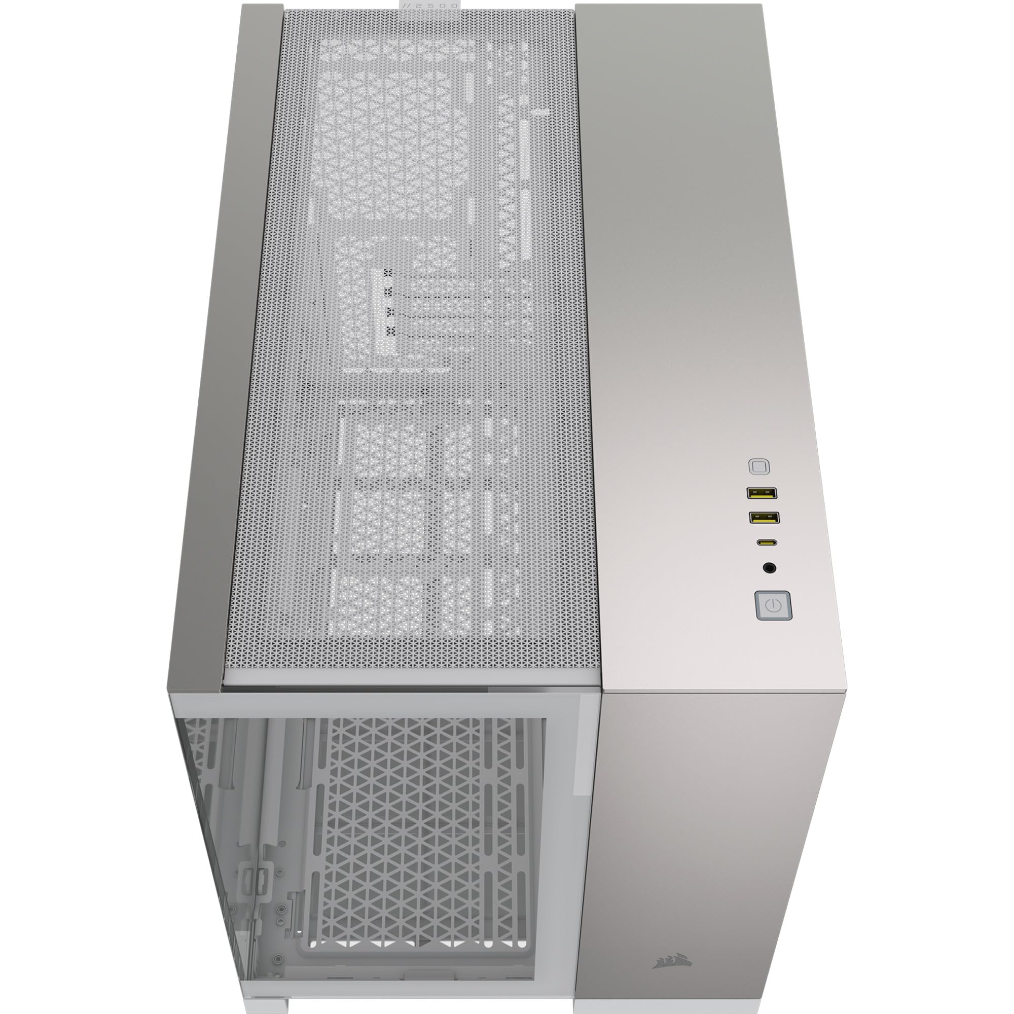 corsair-2500x-small-tower-matx-pc-case-panoramic-tempered-glass-dual-chamber-whi image 4