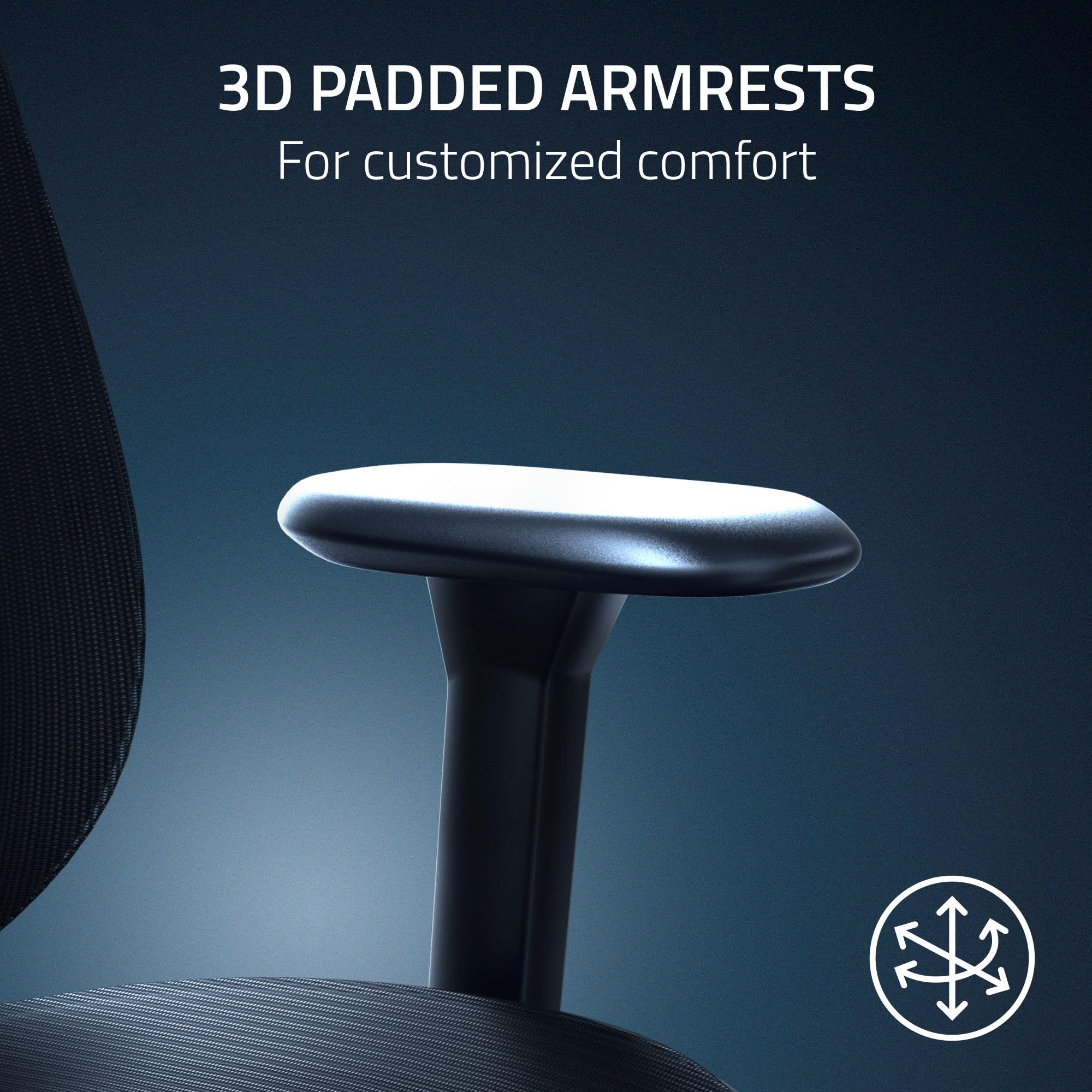 razer-fujin-mesh-ergonomic-gaming-chair-with-breathable-mesh-130-recline-adjusta image 6