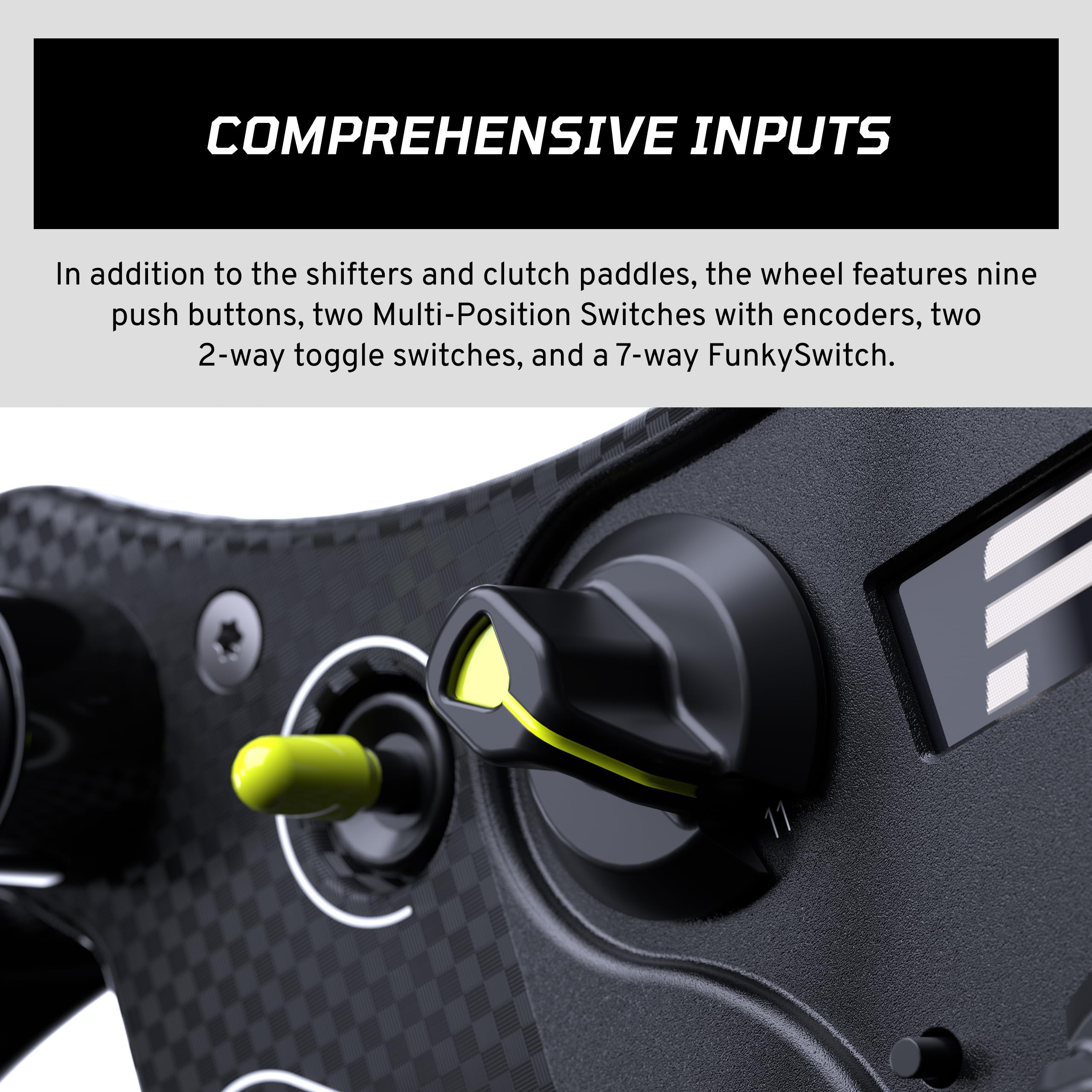 fanatec-csl-steering-wheel-gt3-for-xbox-pc-300mm-magnetic-shifters-analog-paddle image 3