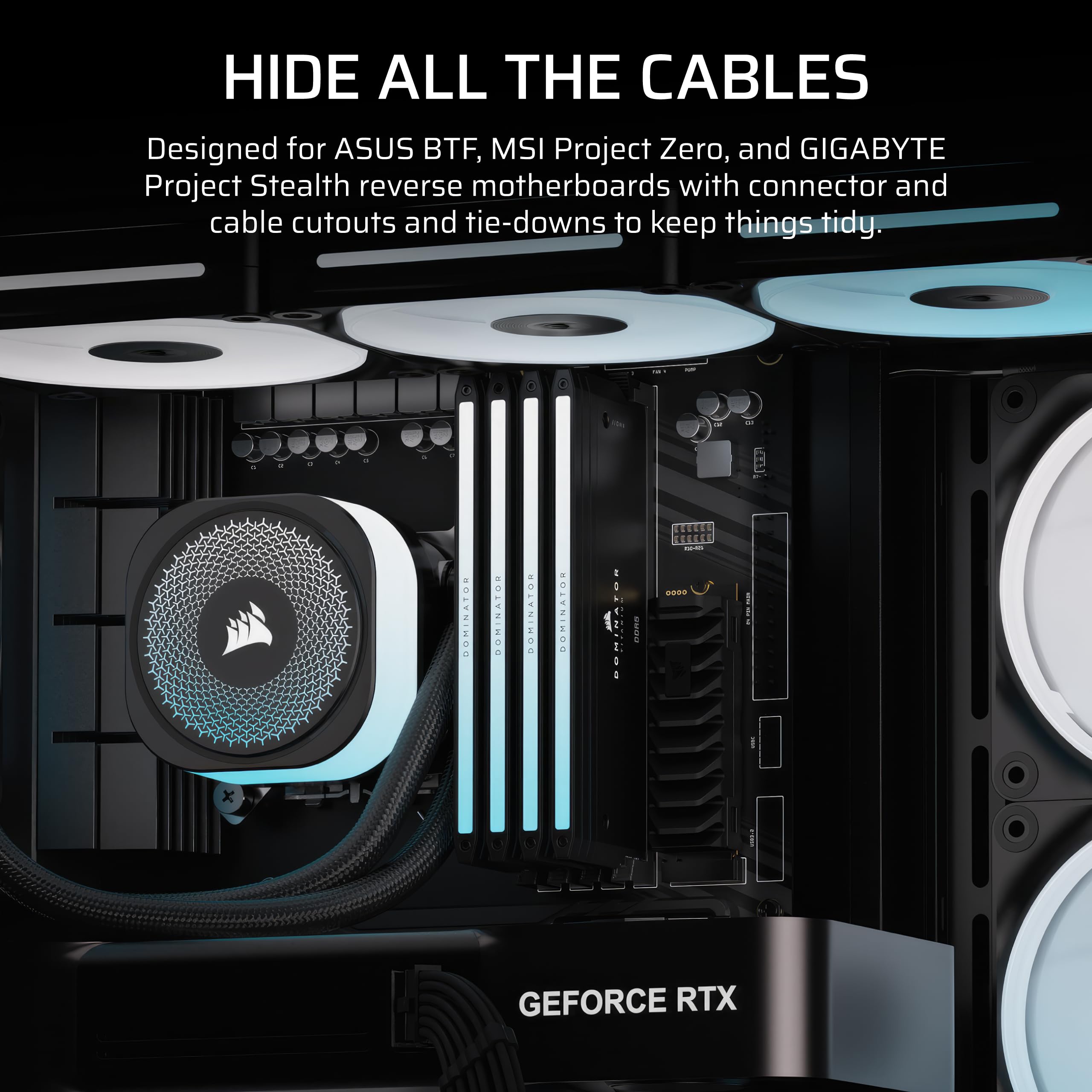 corsair-frame-4500x-lx-rgb-link-panoramic-mid-tower-pc-case-3x-pre-installed-fan image 8