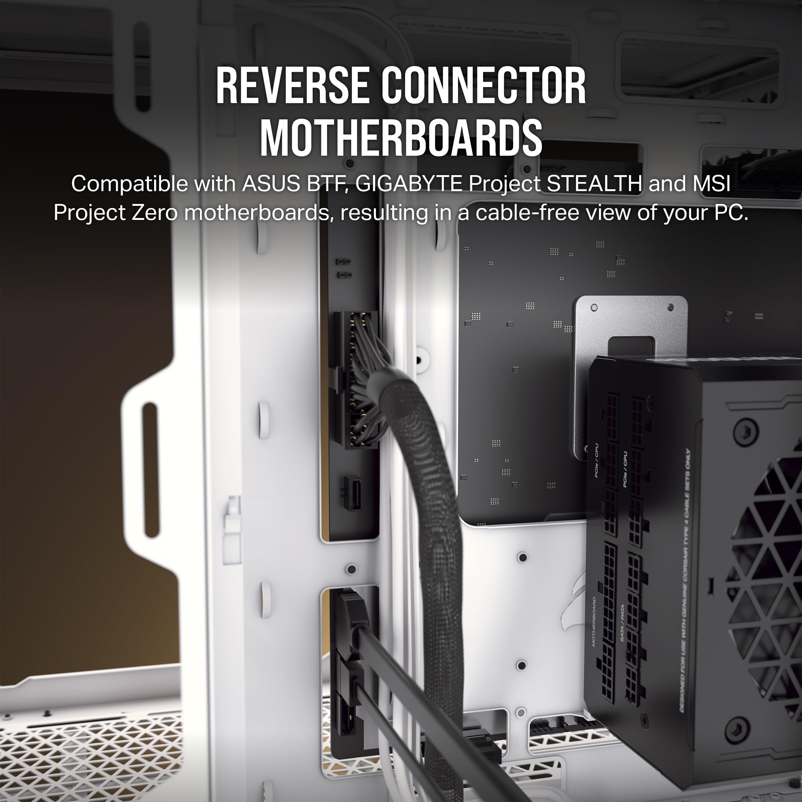 corsair-2500x-tempered-glass-matx-pc-case-black-dual-chamber-reverse-connection- image 4