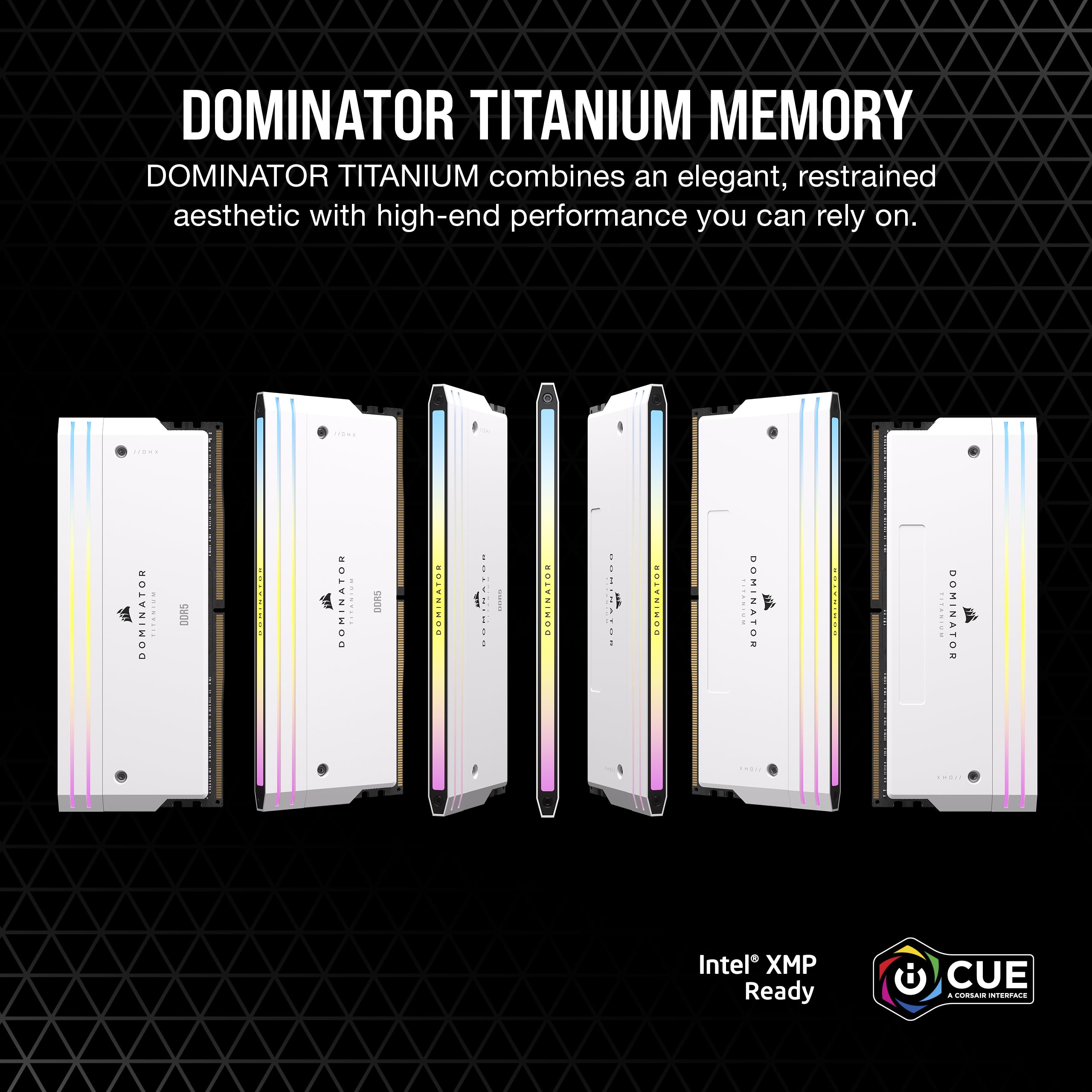 corsair-dominator-titanium-rgb-ddr5-ram-64gb-2x32gb-6600mhz-cl32-white image 2