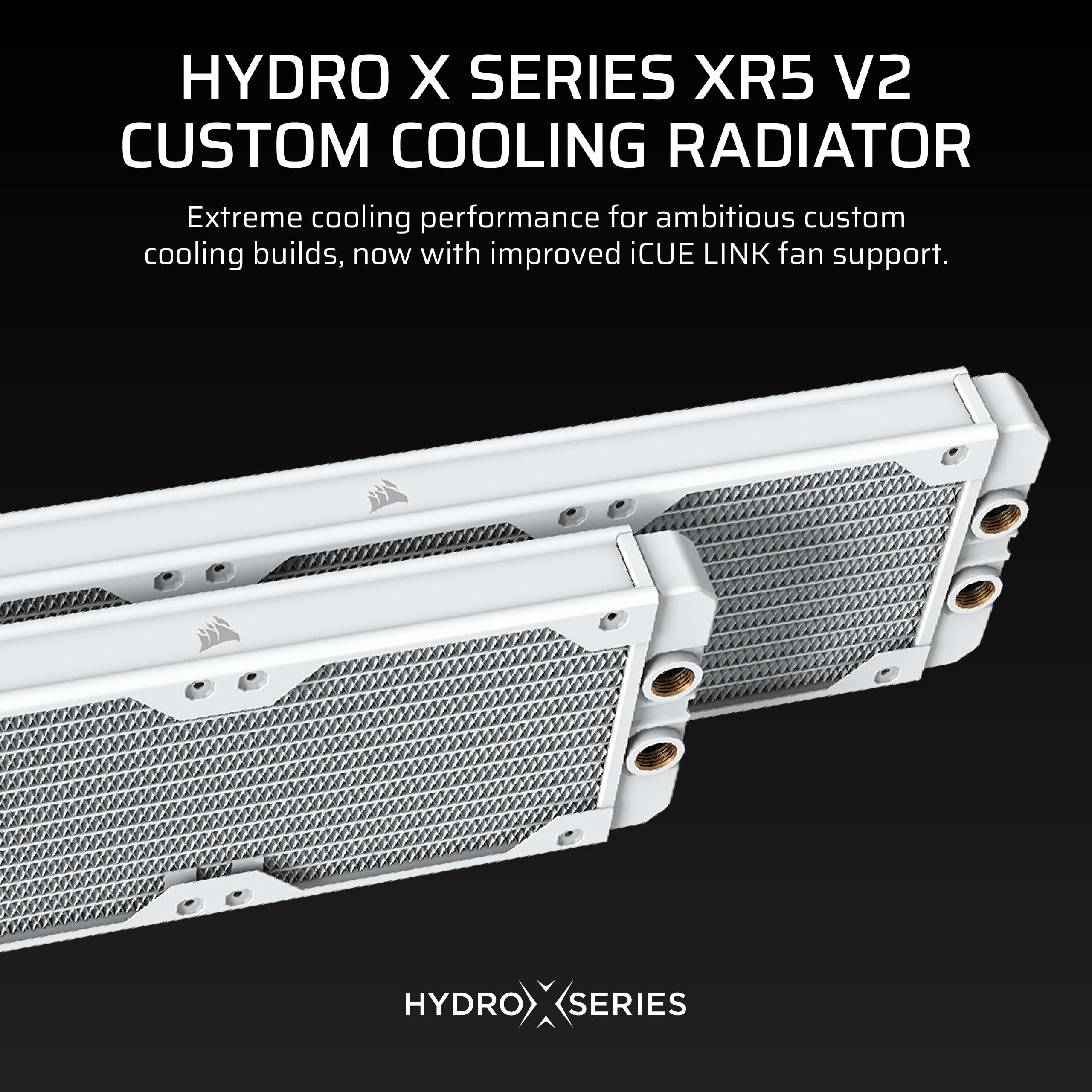 corsair-hydro-x-series-xr5-240mm-v2-custom-cooling-radiator-white-copper-core-ic image 2