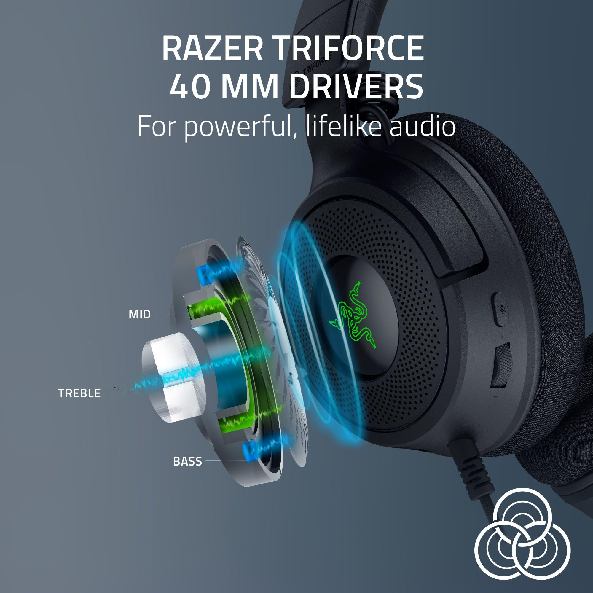 razer-kraken-v4-x-wired-gaming-headset-triforce-40mm-drivers-cardioid-mic-7-1-su image 2