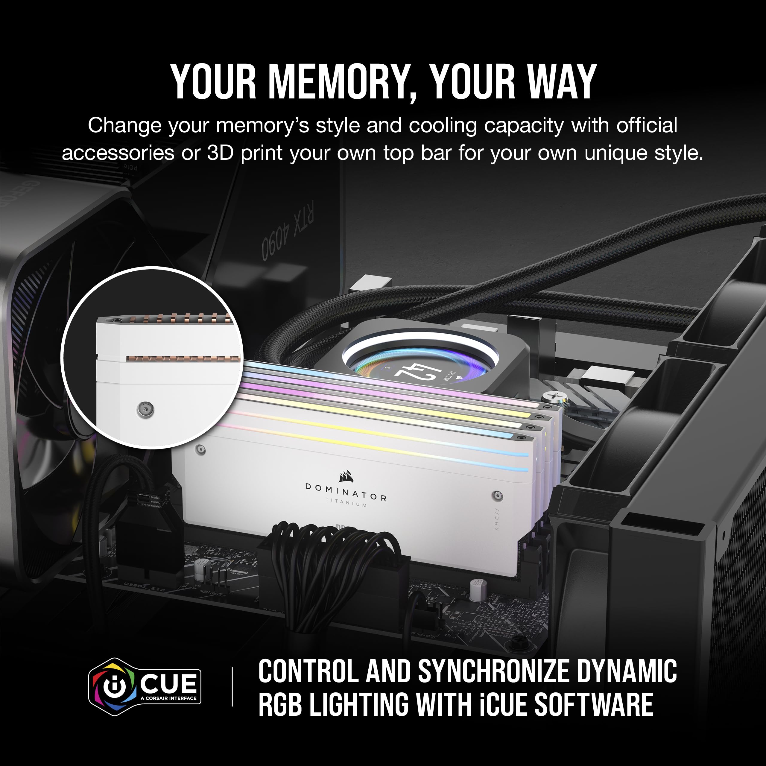 corsair-dominator-titanium-rgb-ddr5-ram-64gb-2x32gb-6600mhz-cl32-white image 4