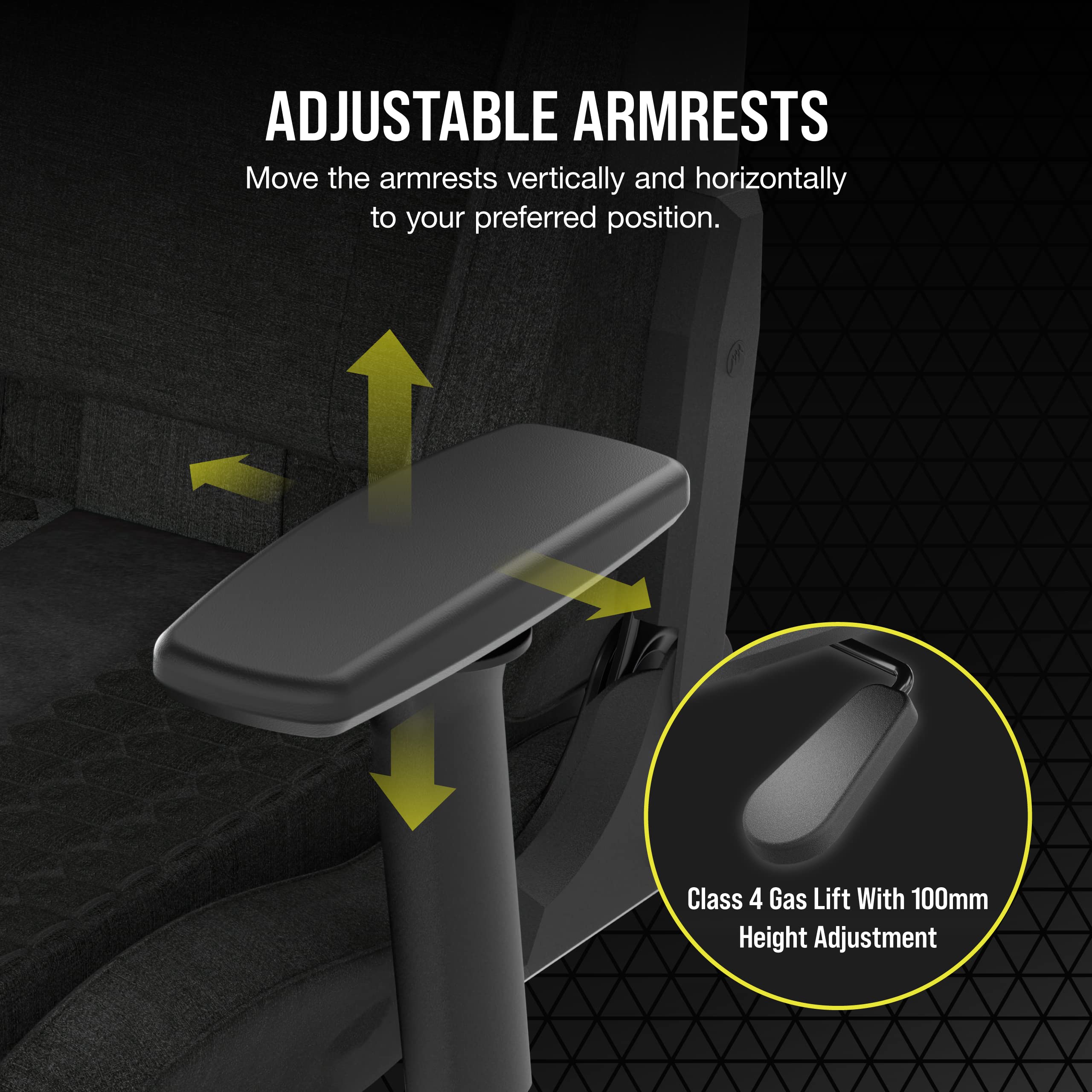 corsair-tc100-relaxed-gaming-chair-fabric-racing-inspired-wider-seat-lumbar-memo image 4