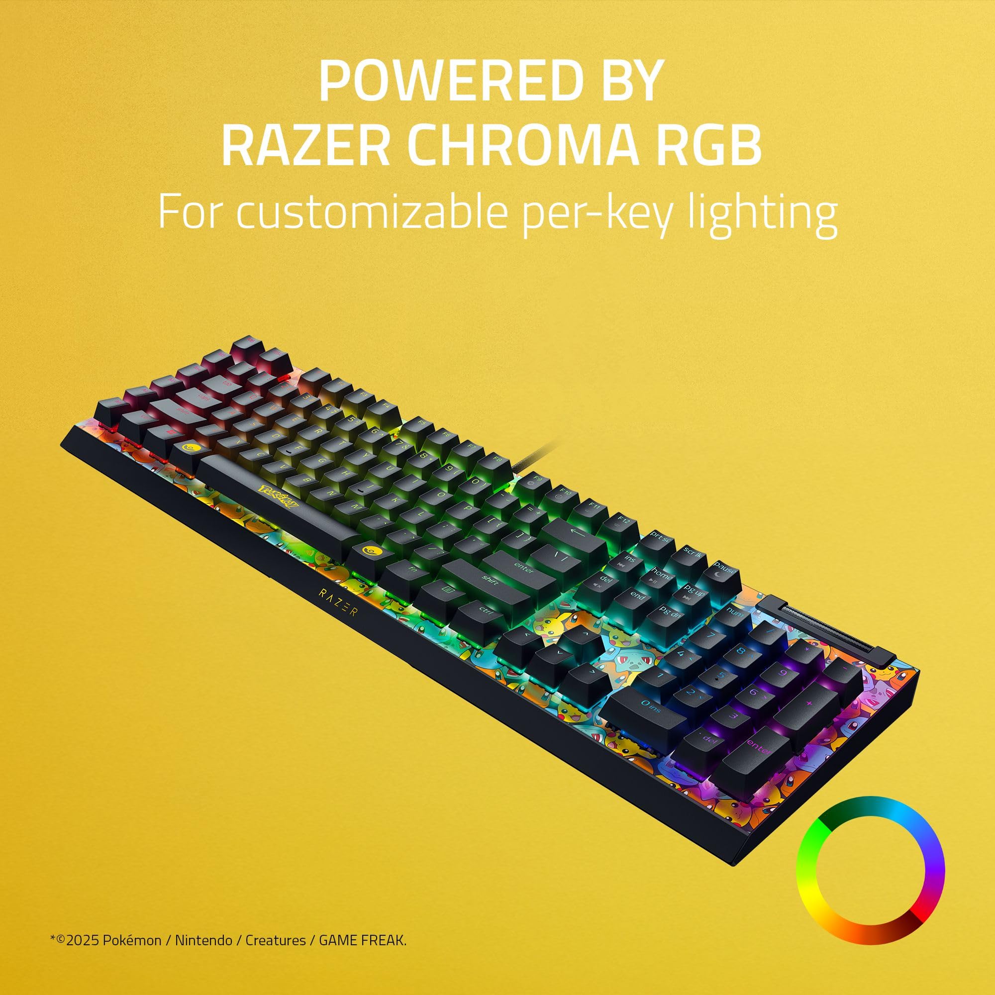 razer-blackwidow-v4-x-mechanical-gaming-keyboard-pok-mon-edition-green-clicky-sw image 5