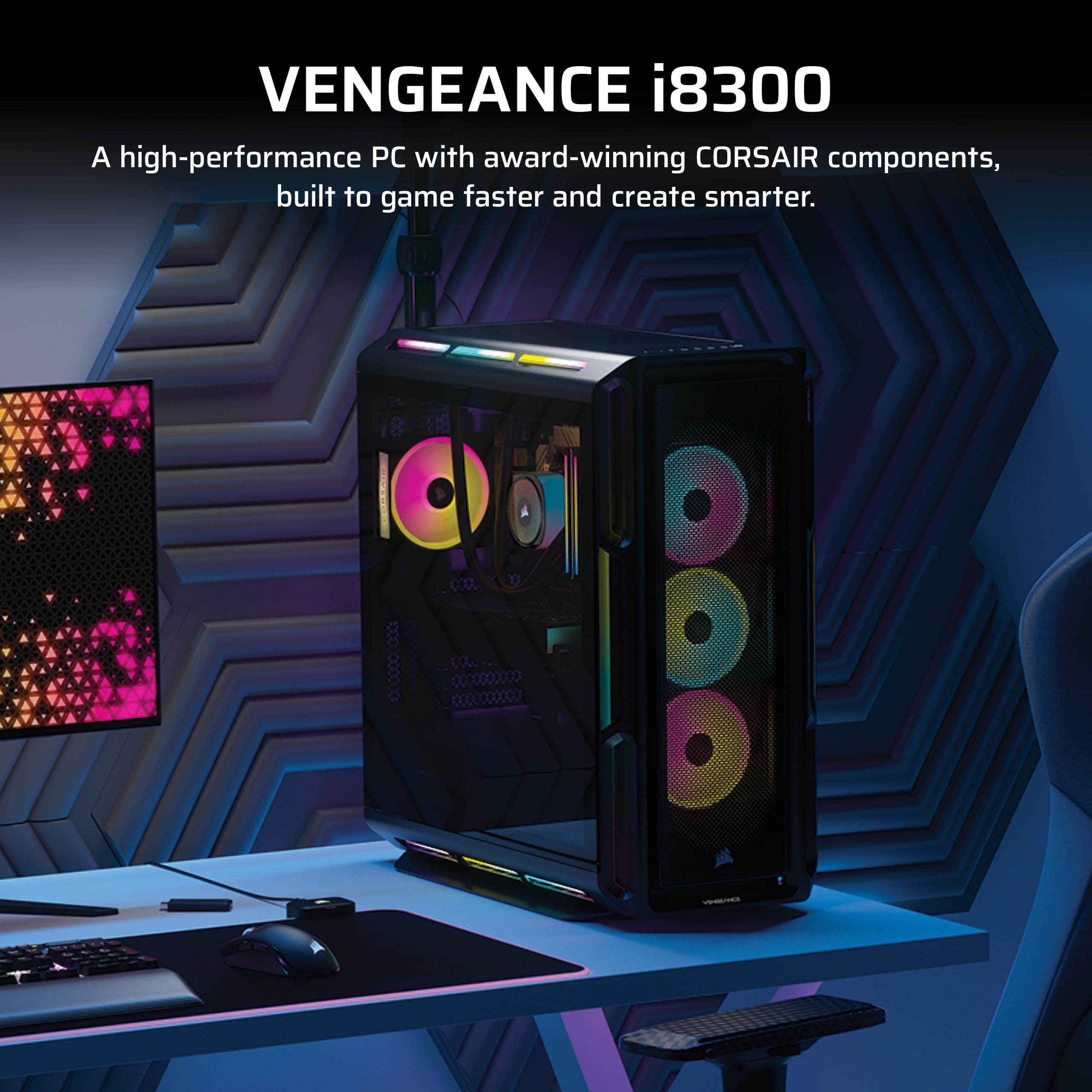 corsair-vengeance-i8300-gaming-pc-liquid-cooled-intel-core-ultra-9-285k-nvidia-g image 2