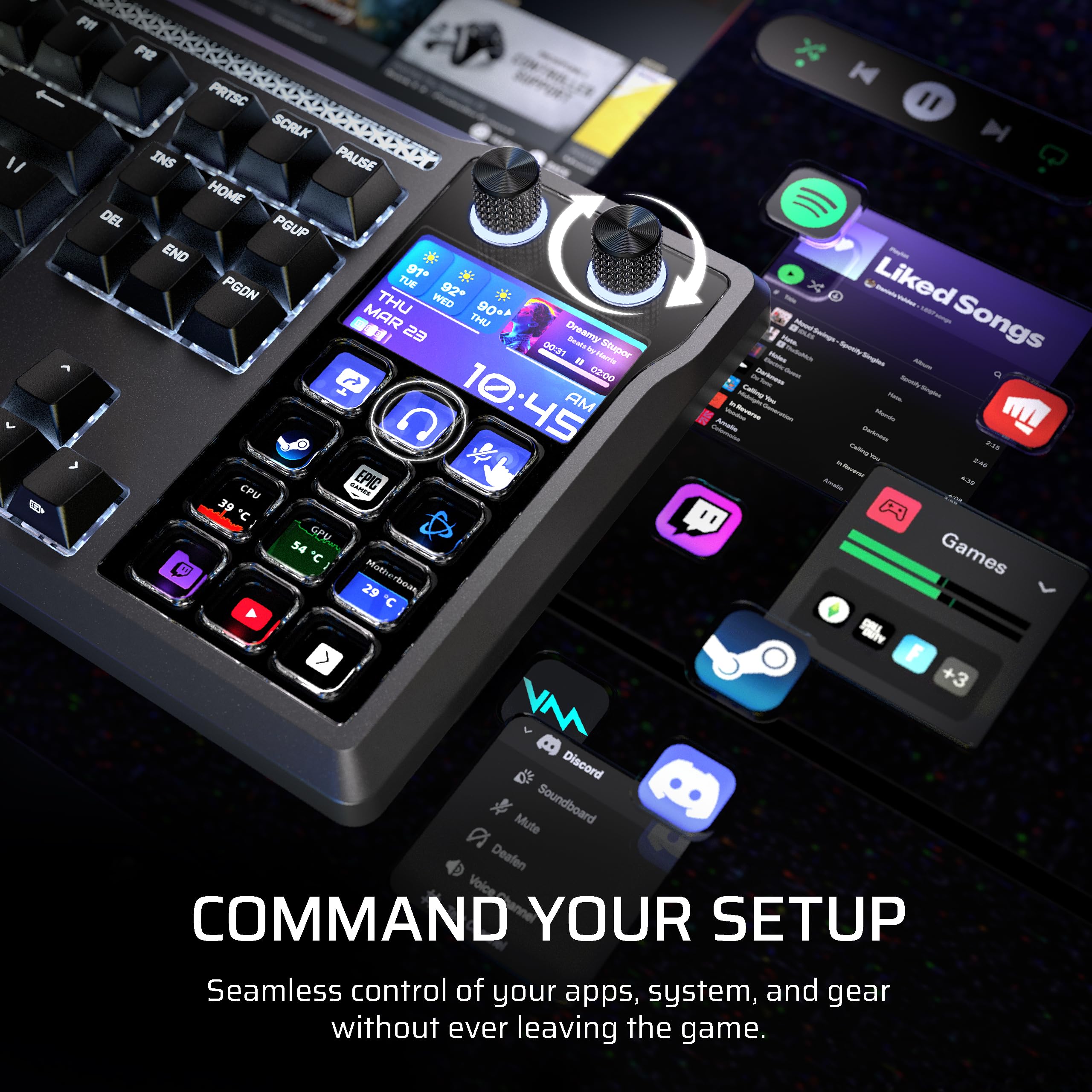 corsair-galleon-100-sd-rgb-mechanical-gaming-keyboard-stream-deck-integrated-pre image 4