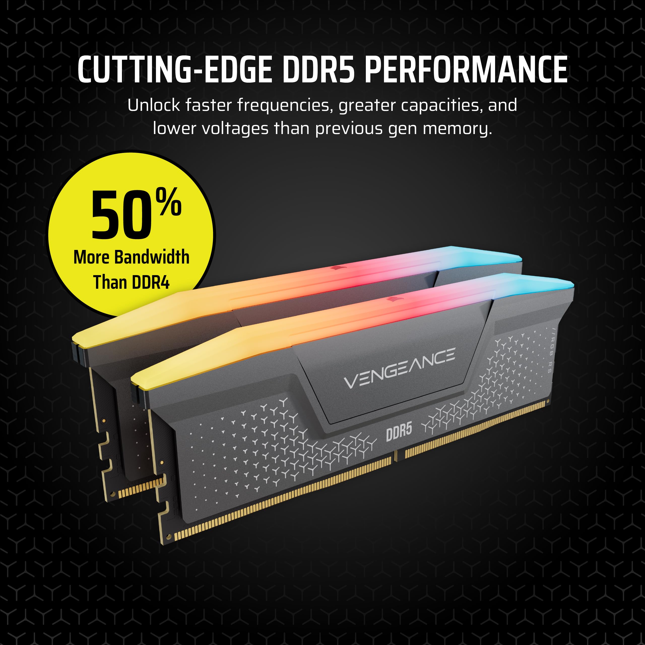 corsair-vengeance-rgb-rs-ddr5-ram-32gb-2x16gb-6000mhz-cl36-memory-kit-gray image 3